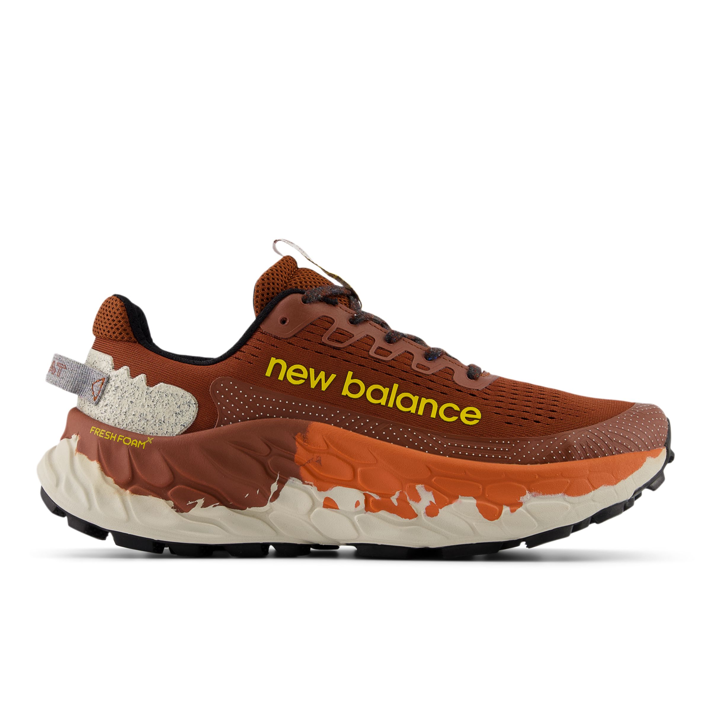 New Balance Men's Fresh Foam X Trail More v3 in Brown/Orange Synthetic, size 11