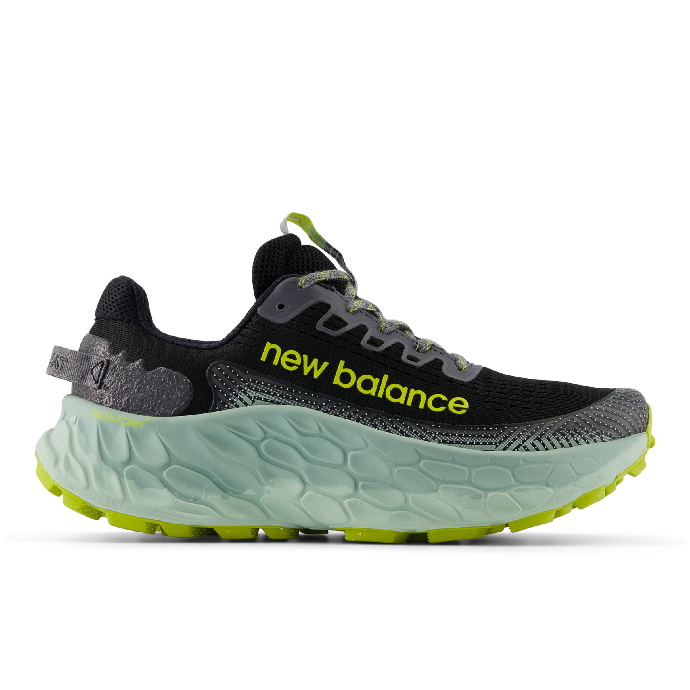 뉴발란스 New Balance Fresh Foam X More Trail v3,Black with Salt Marsh and Tea Tree