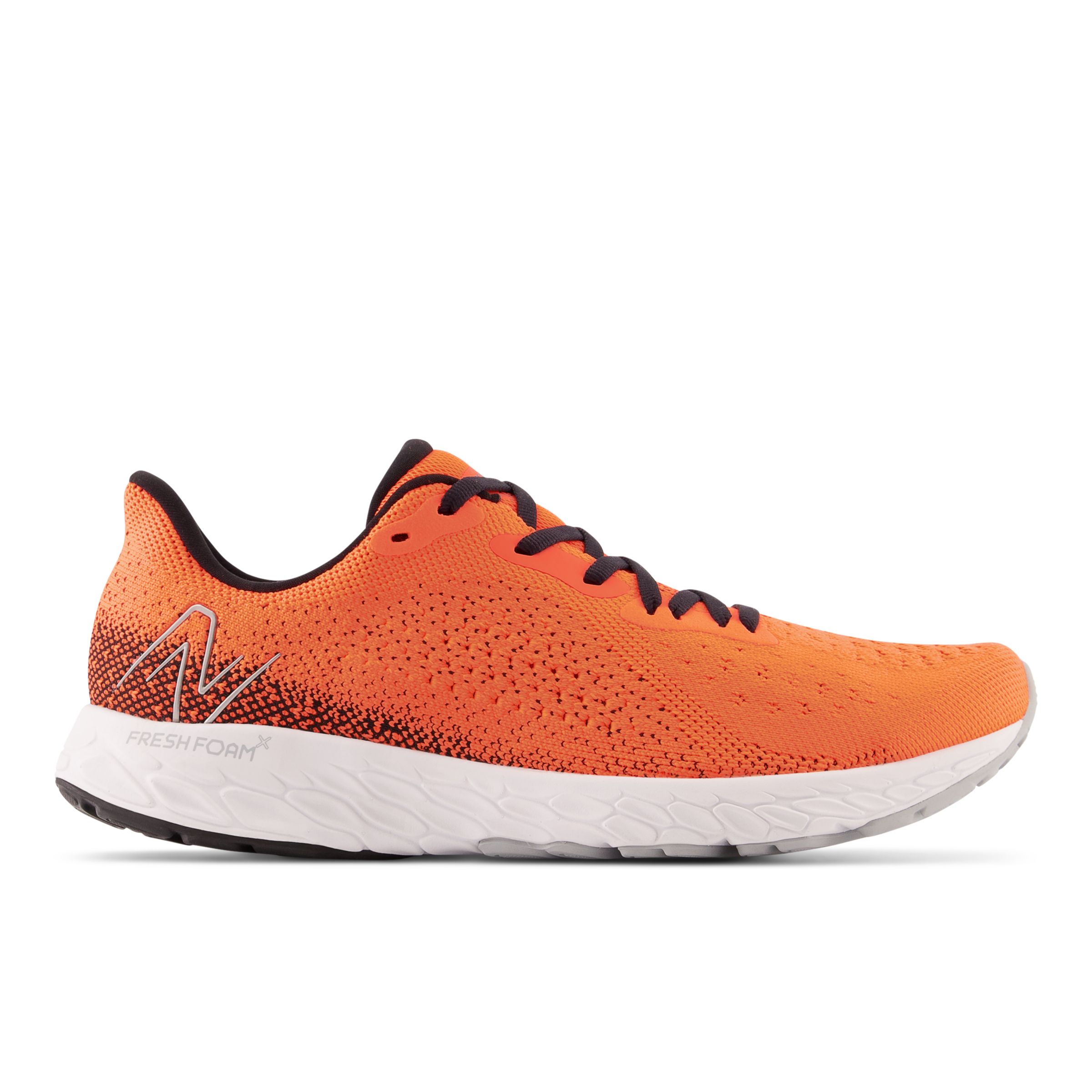 New Balance Homme Fresh Foam X Tempo v2 en Orange/Noir/Gris, Textile, Taille 41.5 Large