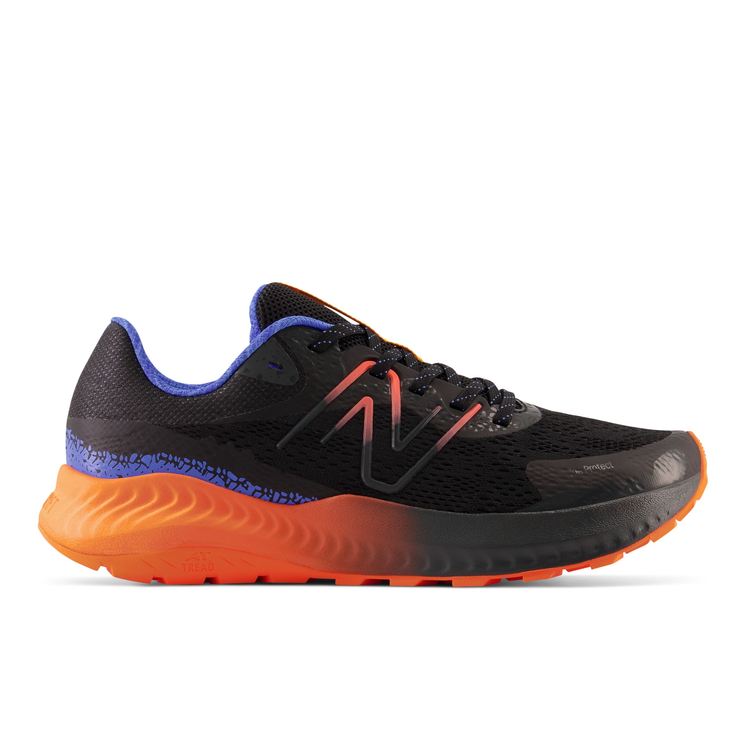 New Balance Hombre DynaSoft Nitrel V5 in Negro/Noir/Naranja/Azul/Bleu, Mesh, Talla 40 - MTNTROB5