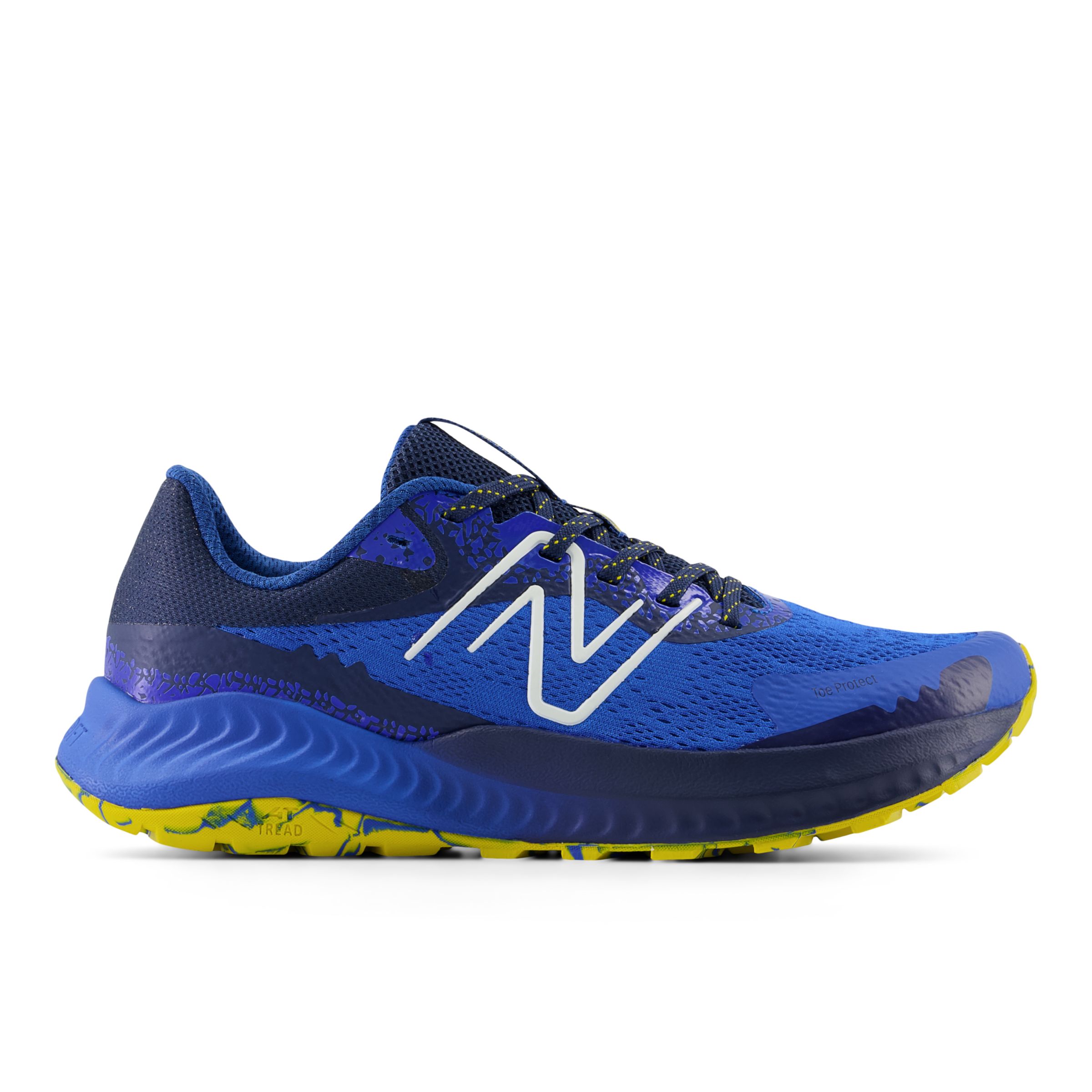 New Balance Men's DynaSoft Nitrel V5 in Blue/Orange Textile, size 11