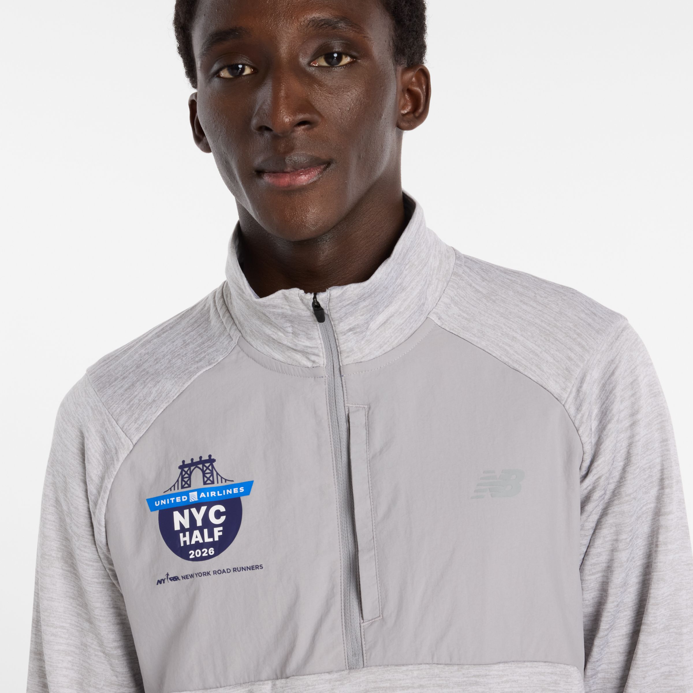 United Airlines NYC Half Men's Athletics Heat Grid 1/2 Zip