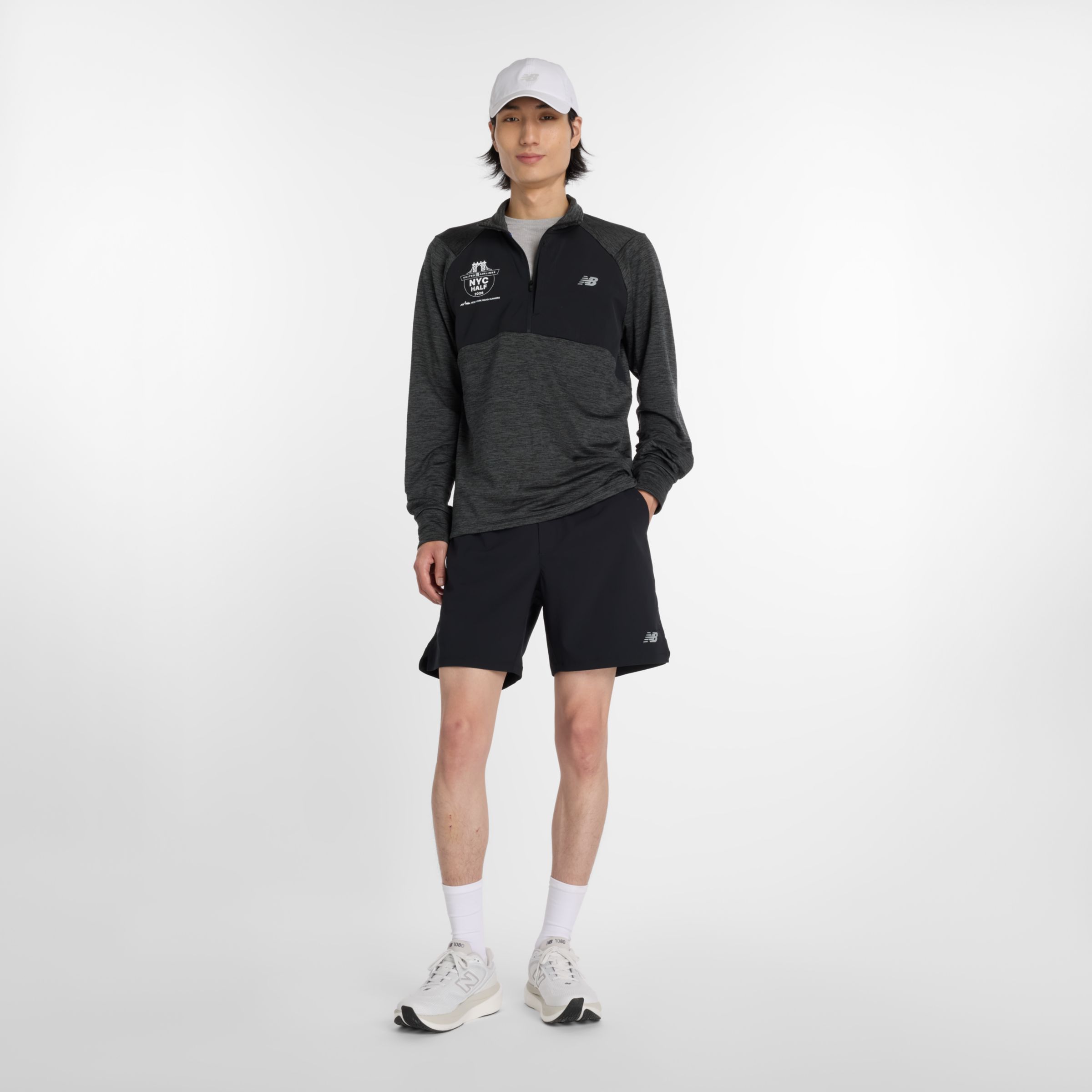 United Airlines NYC Half Men's Athletics Heat Grid 1/2 Zip