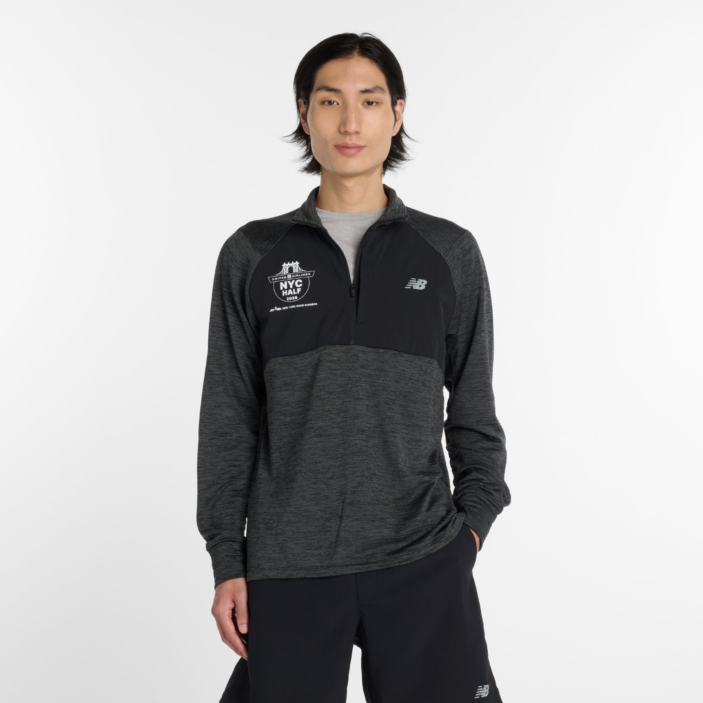 United Airlines NYC Half Men's Athletics Heat Grid 1/2 Zip