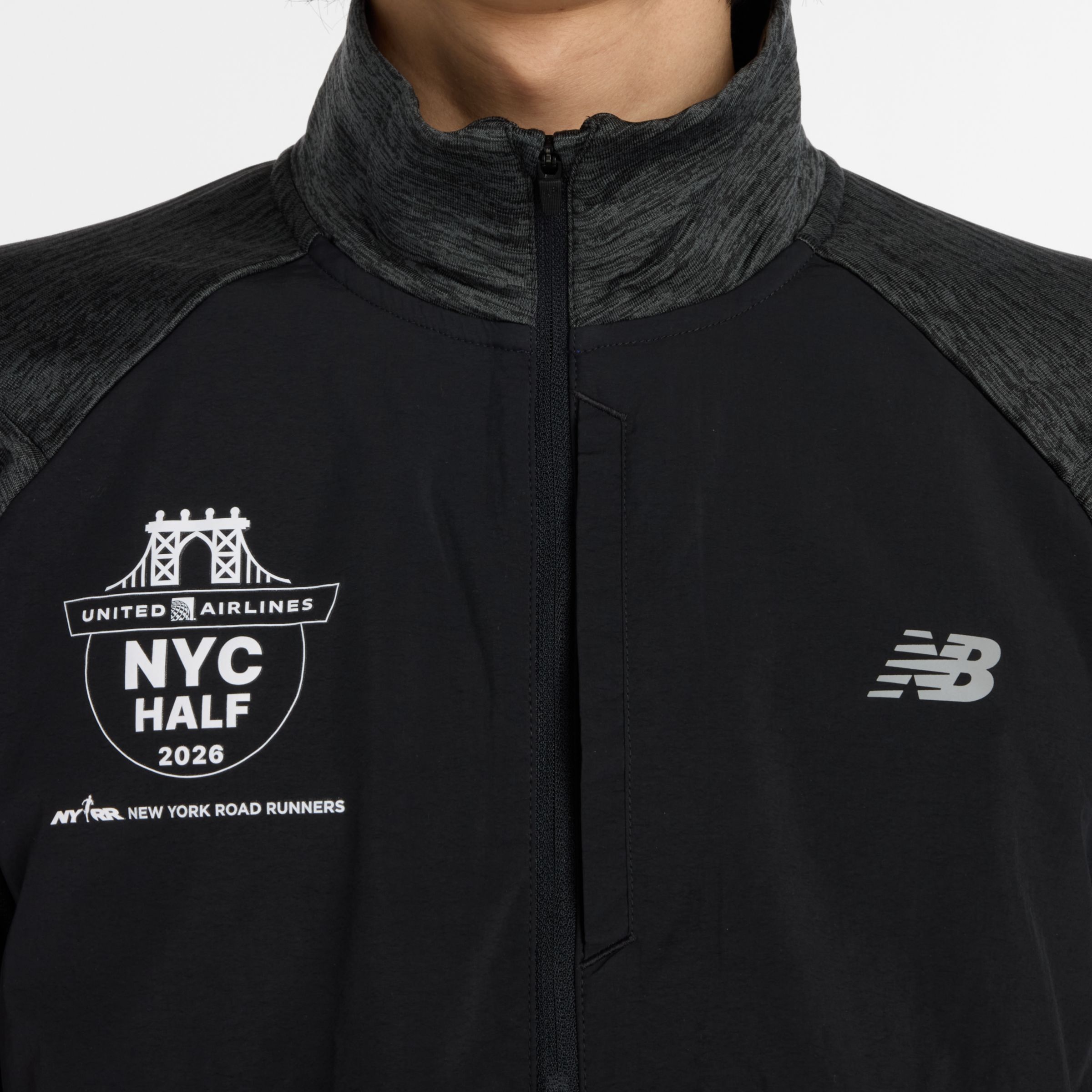 United Airlines NYC Half Men's Athletics Heat Grid 1/2 Zip