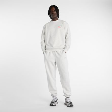 Classic Tri-Logo French Terry Crew, ASH HEATHER MULTI, MTU23EAHH