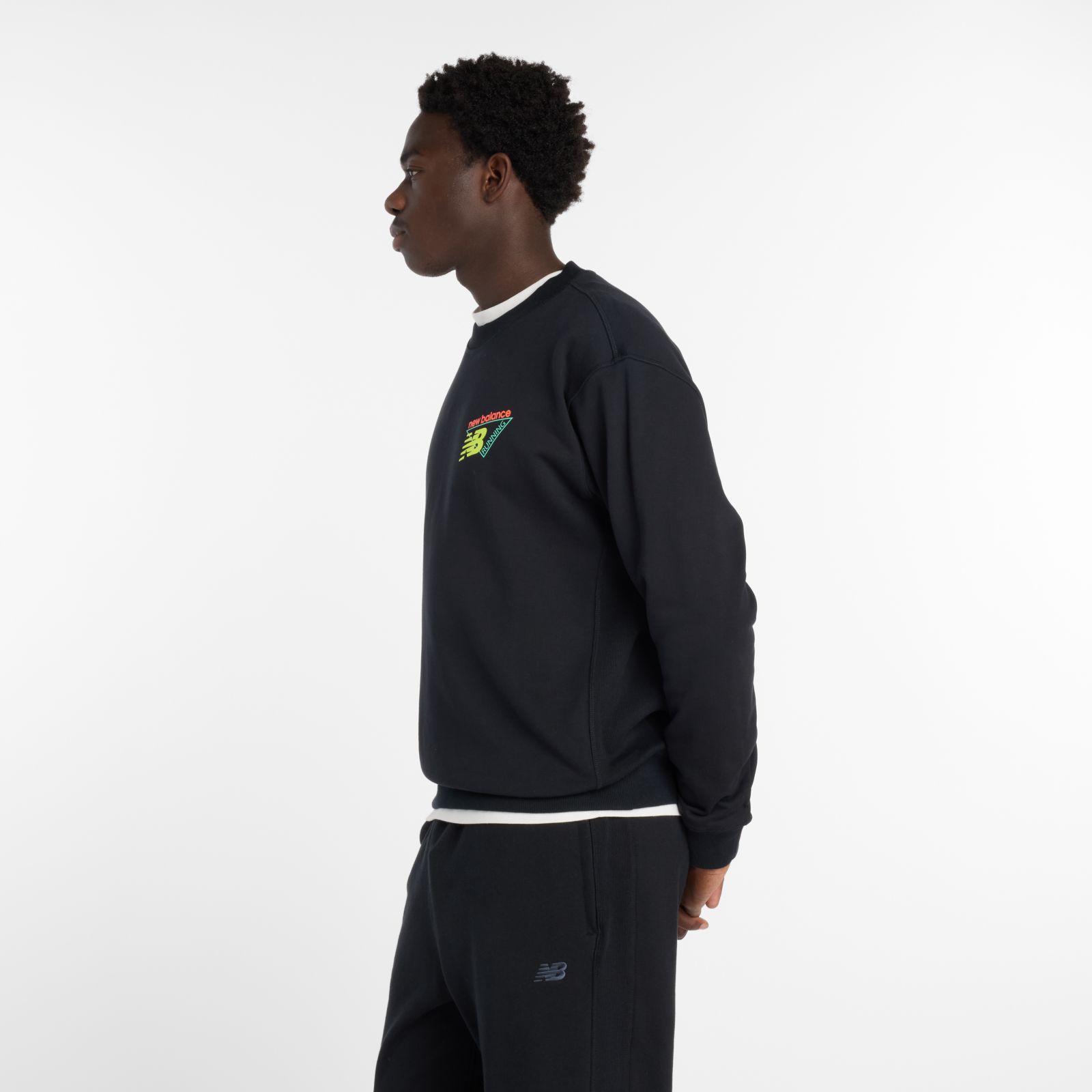 Мужские худи New Balance Classic Tri-Logo French Terry Crew — фото 5
