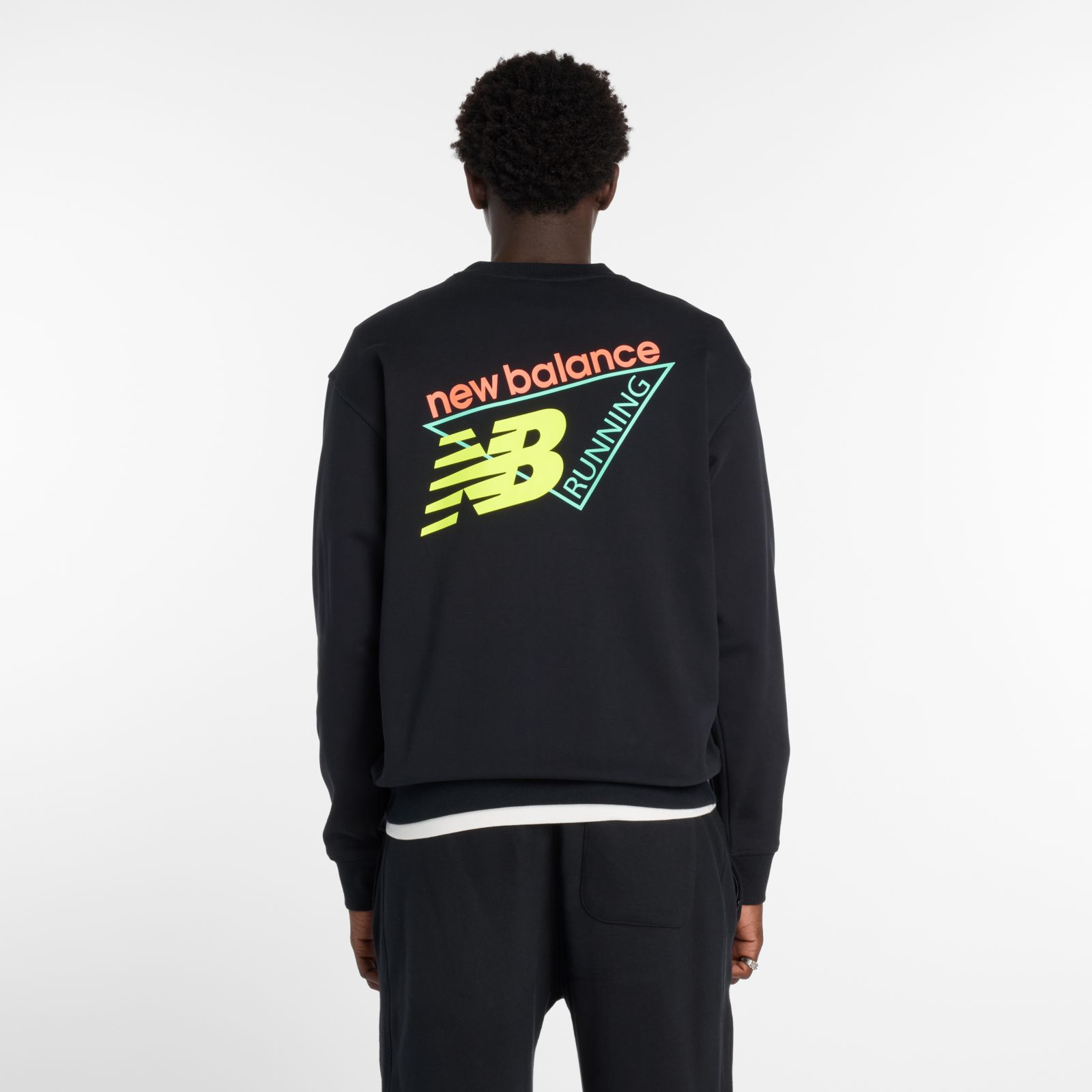 Мужские худи New Balance Classic Tri-Logo French Terry Crew — фото 4