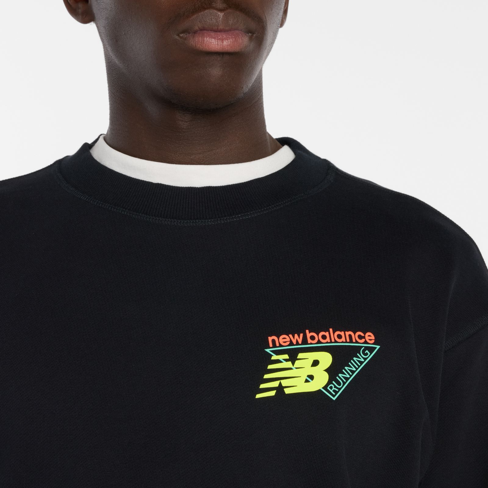 Мужские худи New Balance Classic Tri-Logo French Terry Crew — фото 6