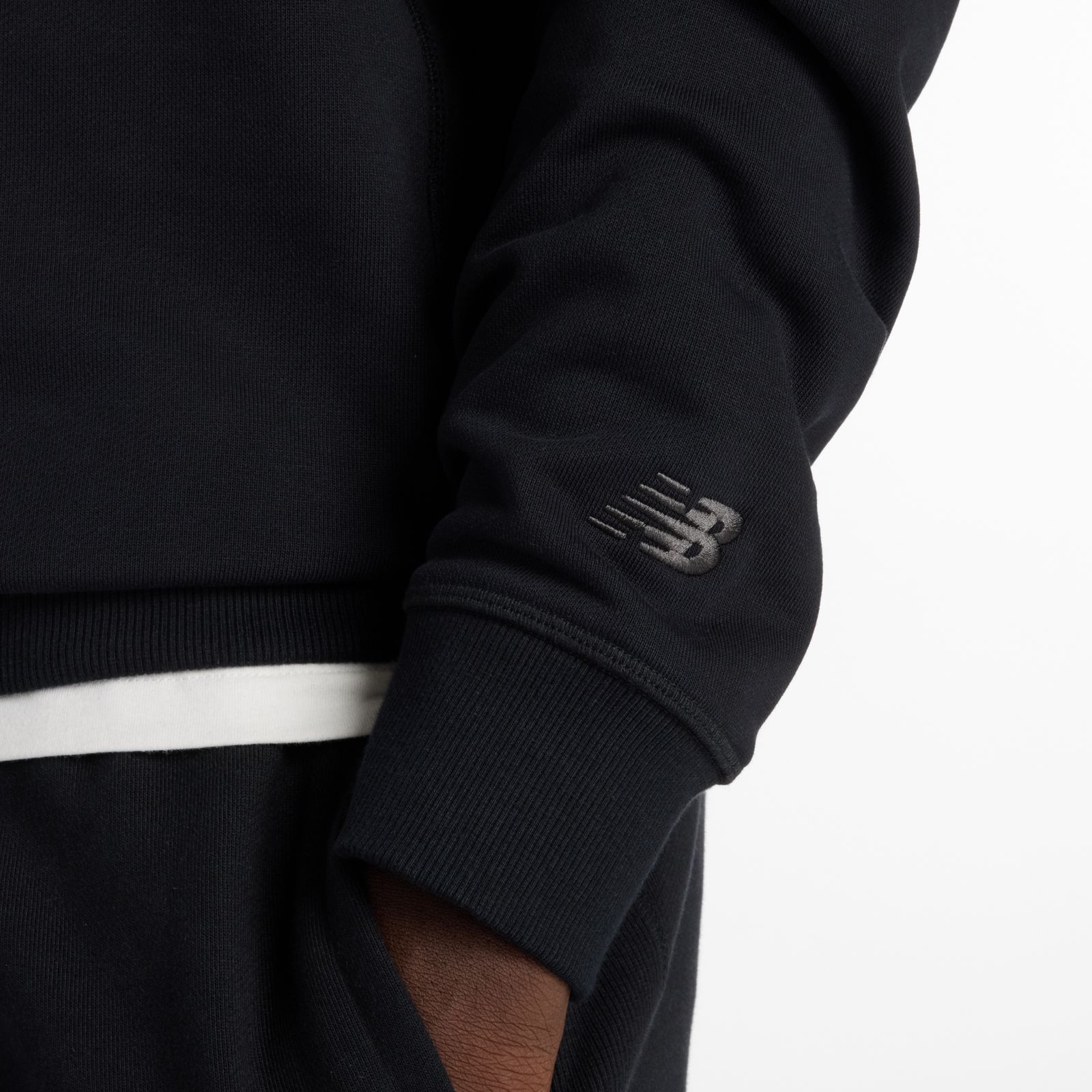 Мужские худи New Balance Classic Tri-Logo French Terry Crew — фото 7