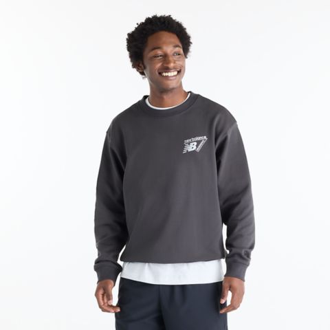 Мужские свитеры New Balance Classic Tri-Logo French Terry Crew