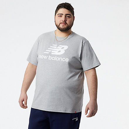 New Balance Essentials Stacked Logo Tee, MTX01575AG image number null