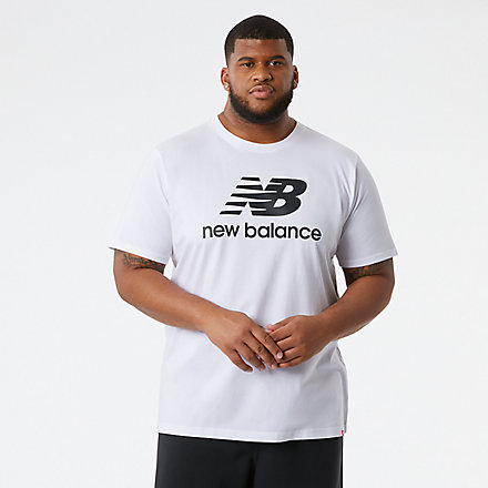 NB Essentials Stacked Logo Tee, MTX01575WT image number null