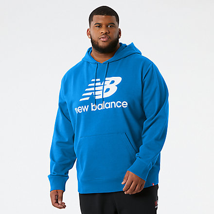 New Balance NB Essentials Stacked Logo Po Hoodie, MTX03558SBU image number null