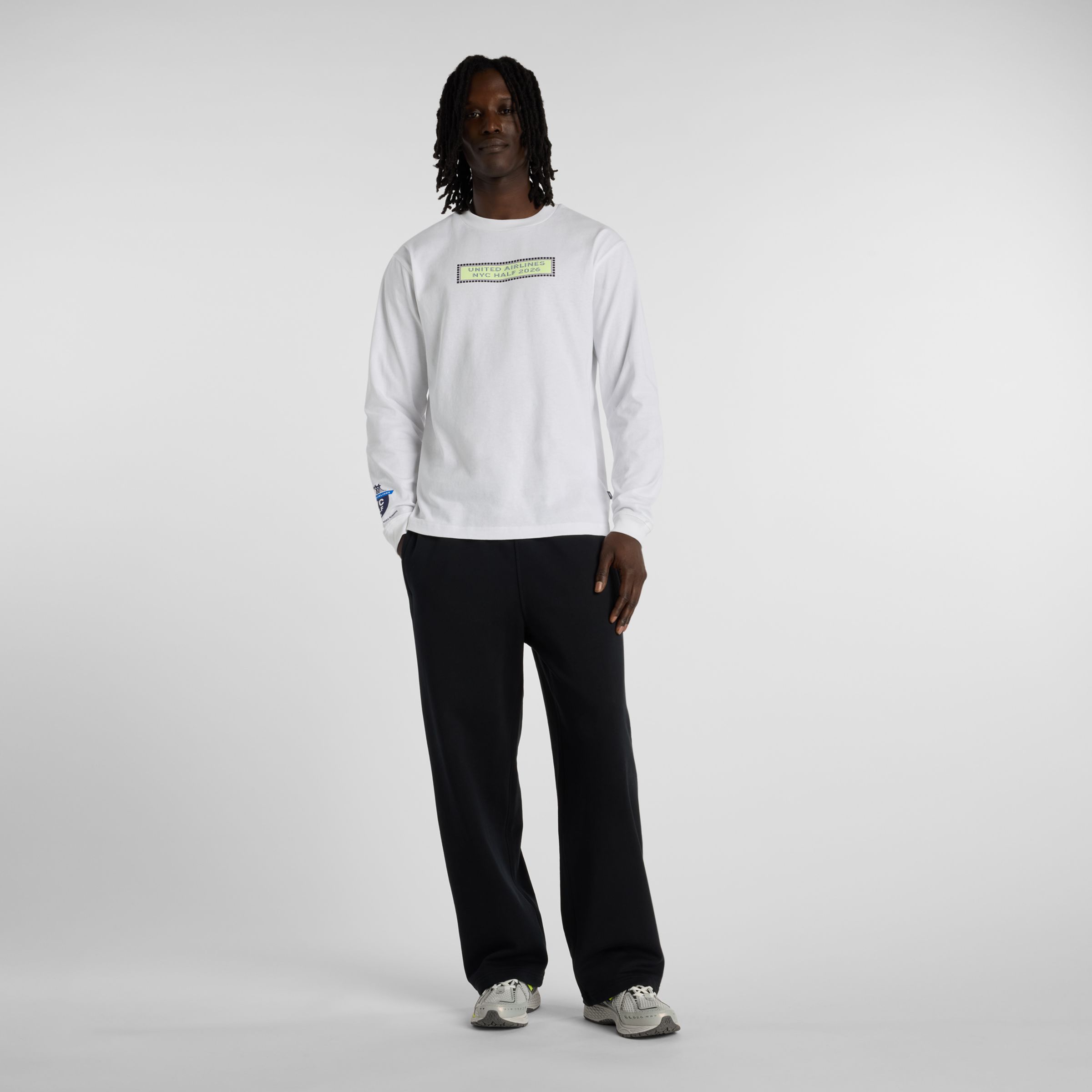 United Airlines NYC Half Men's Cotton Long Sleeve