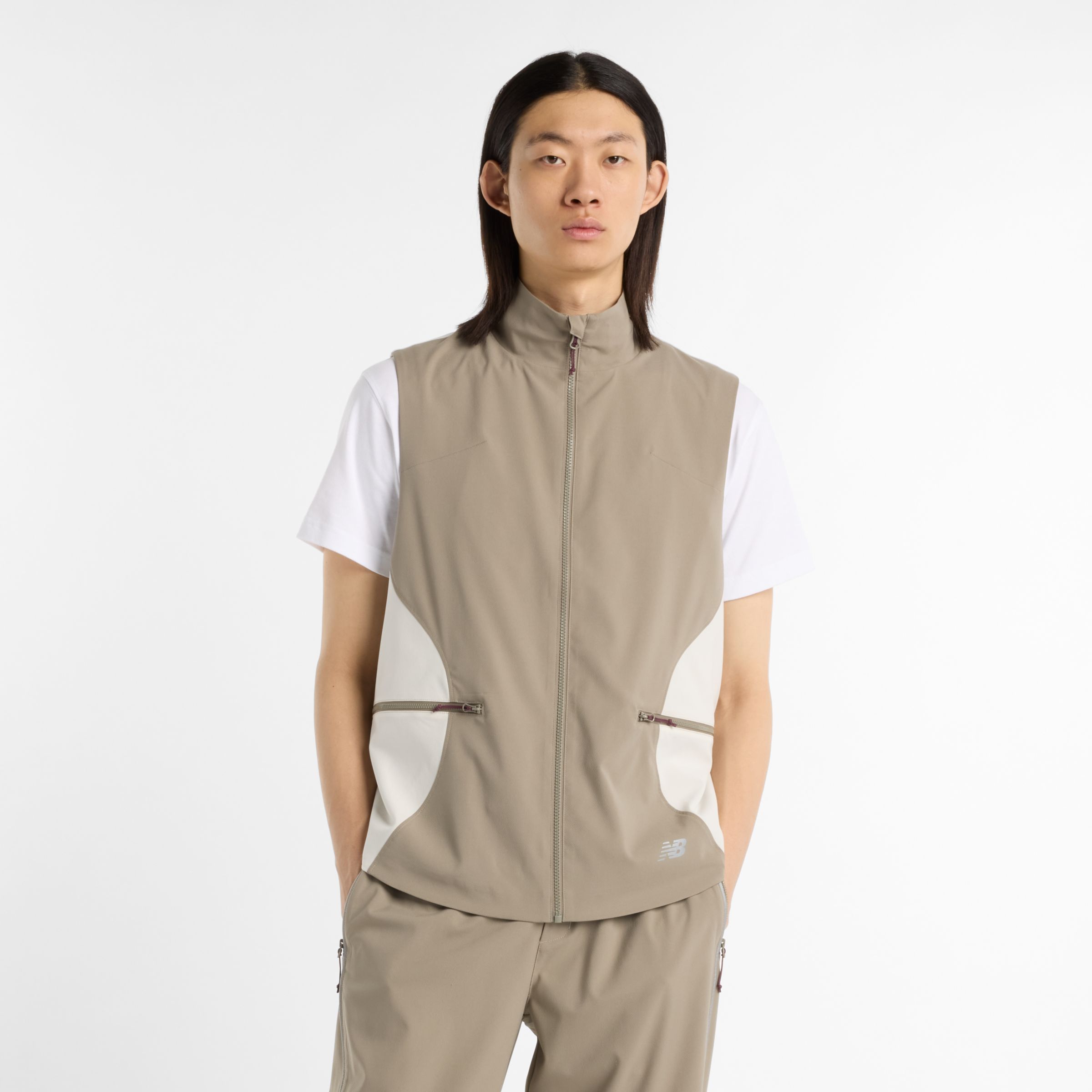 New Balance Men's Run Energy Vest In Brown