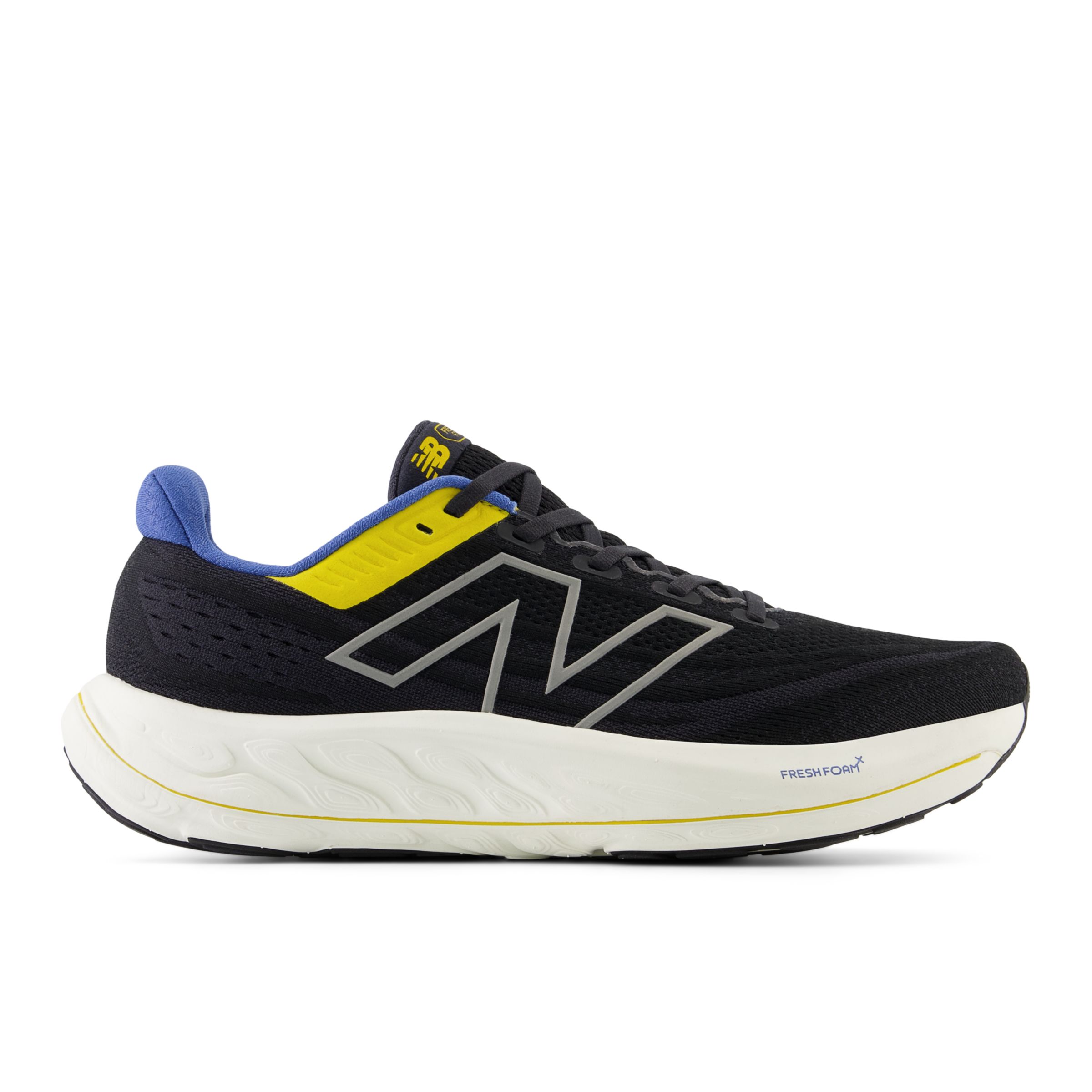 New Balance Men's Fresh Foam X Vongo v6 in Black/Orange/Blue Synthetic, size 8.5