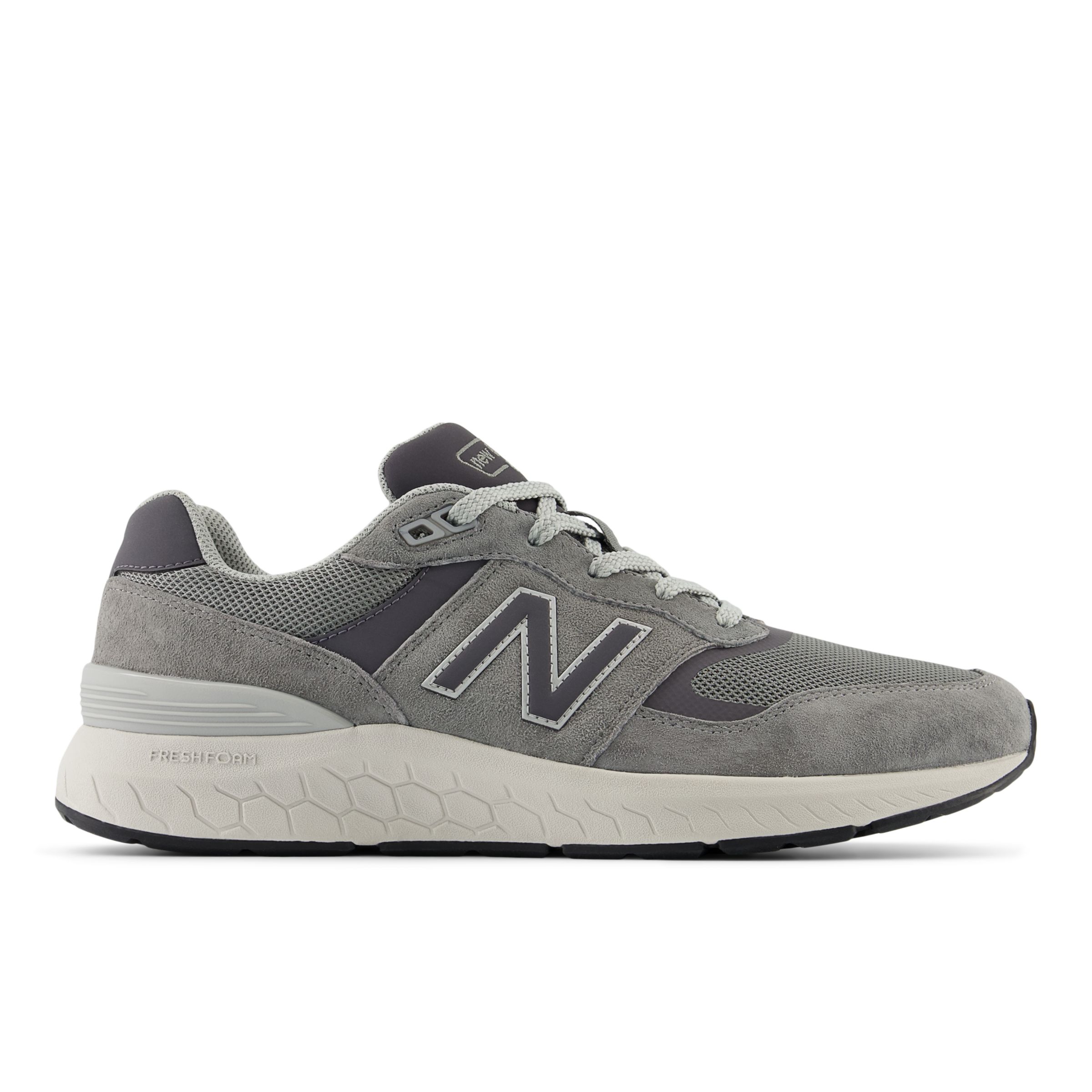 New Balance Men's Fresh Foam Walking 880 v6 in Grey Synthetic, size 7.5