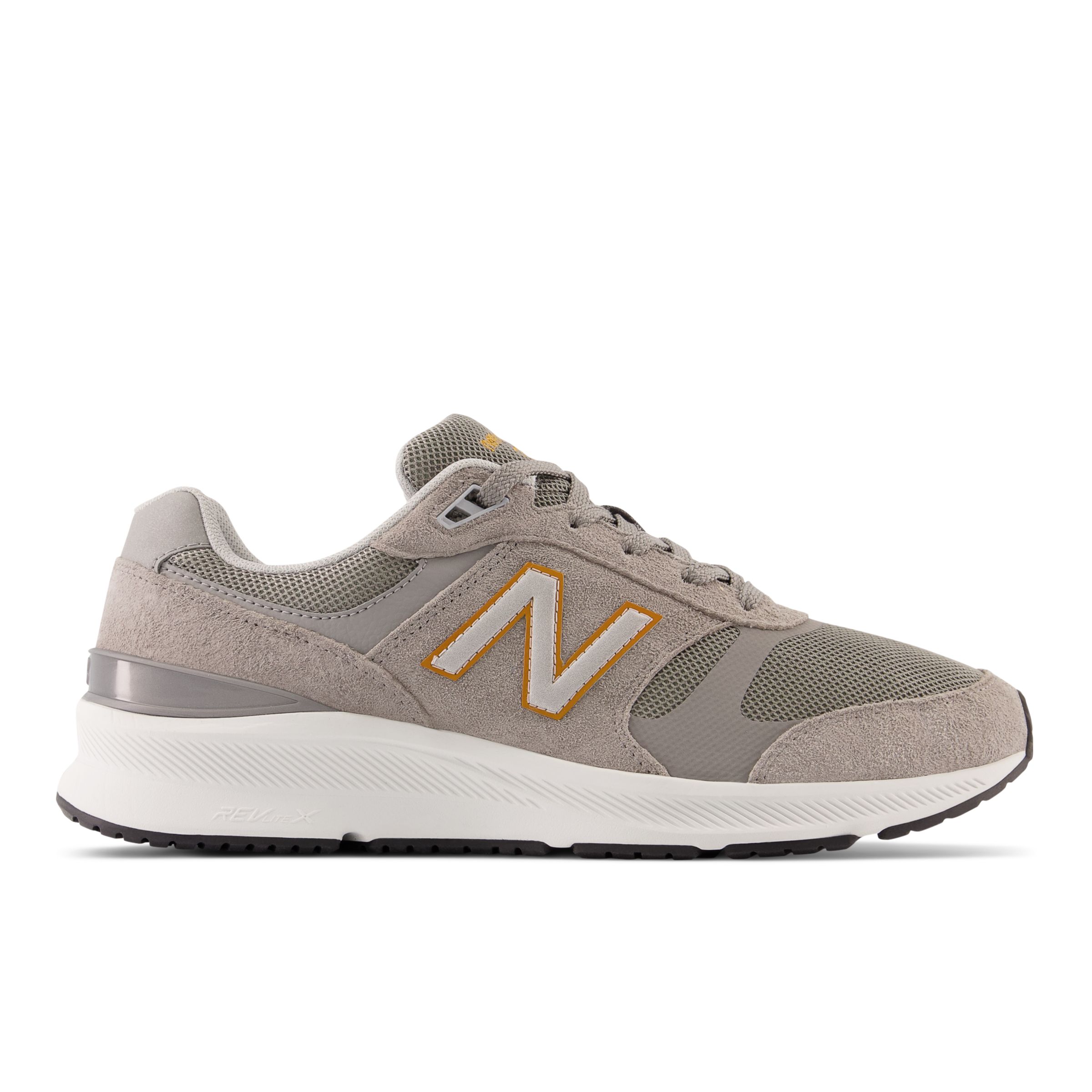 New Balance Men's REV LITE X 880v5 in Grey/Brown Synthetic, size 7.5