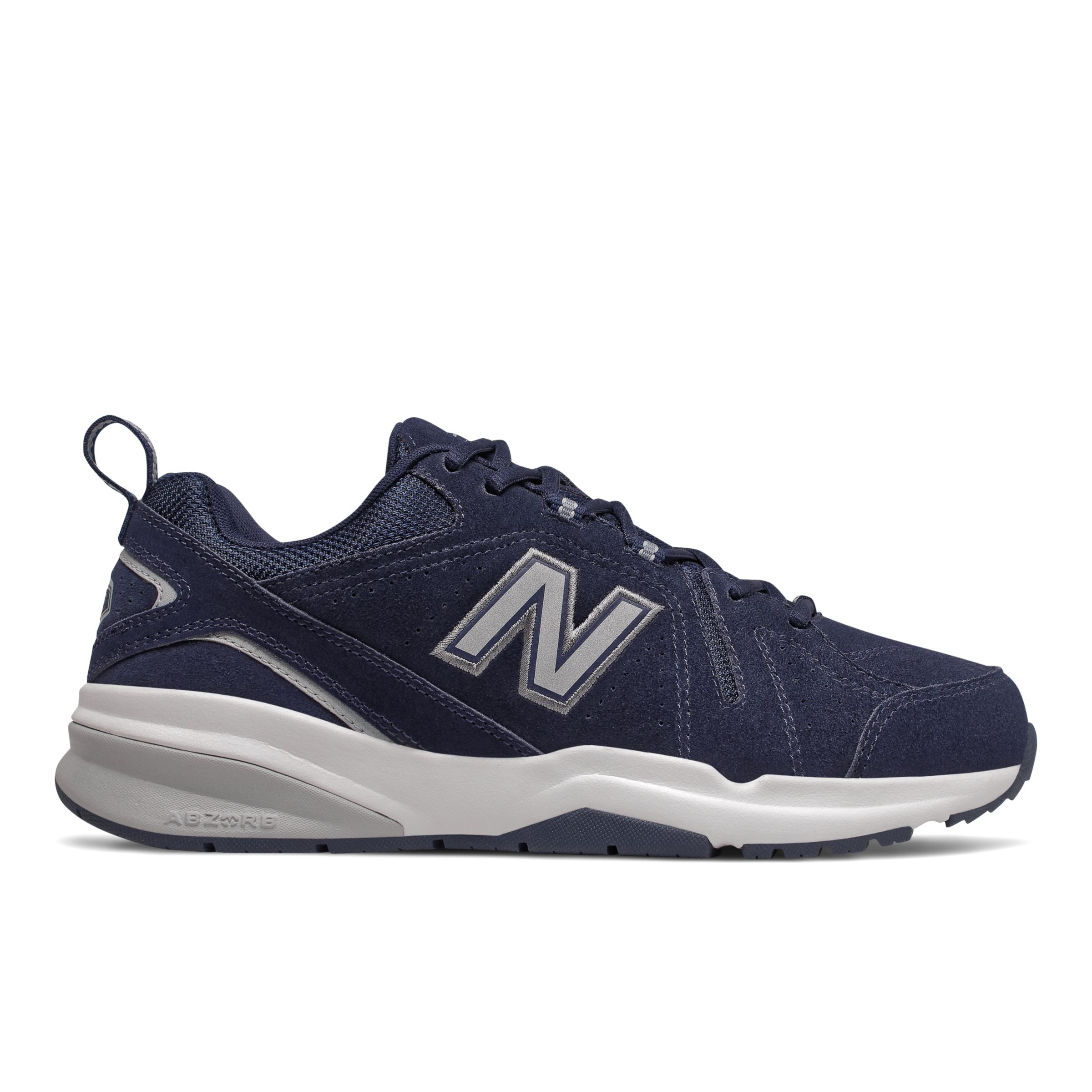 New Balance Men's 608v5 in Blue/Grey Leather, size 9.5