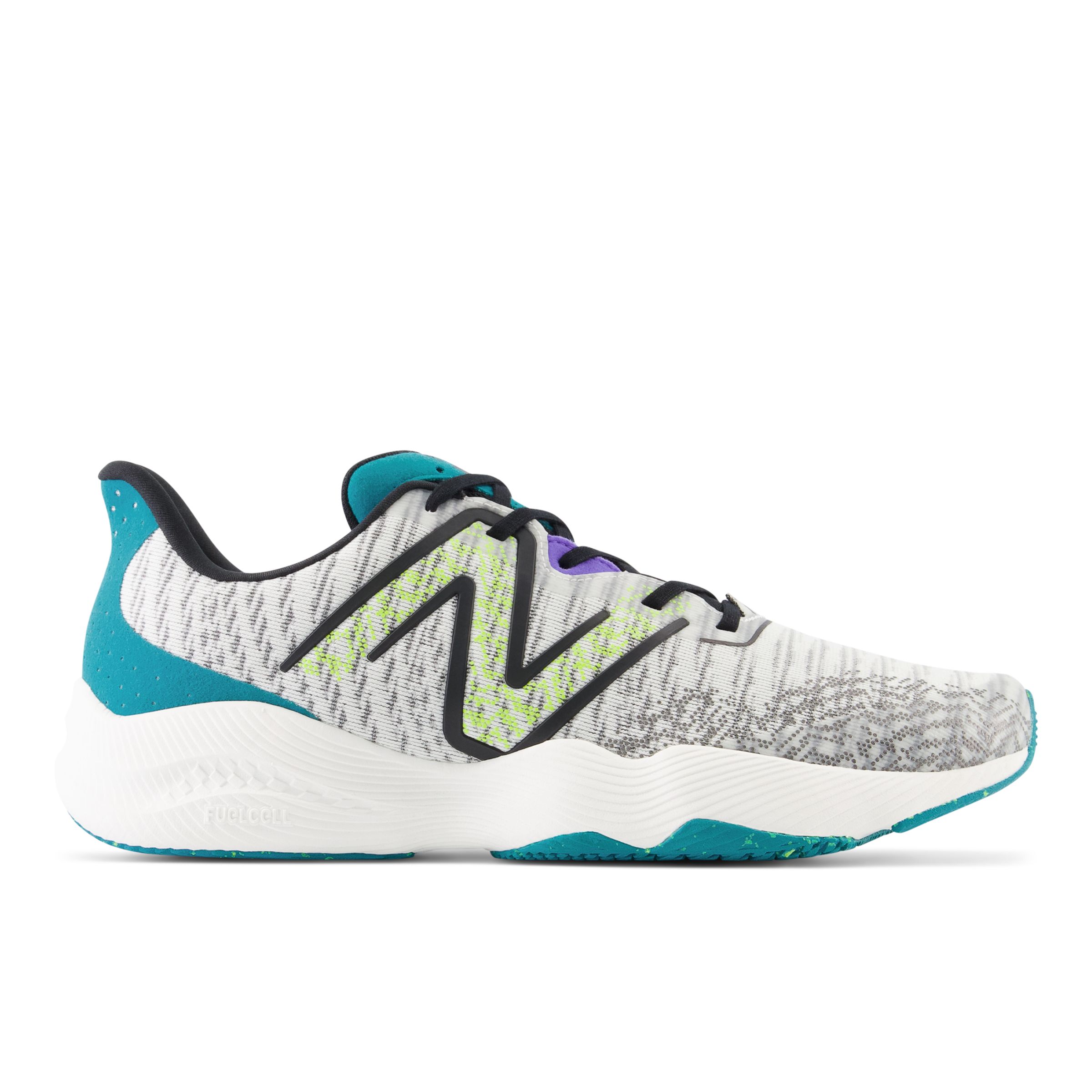 

New Balance Homme FuelCell Shift TR v2 en Blanc/Noir/Vert, Textile, Taille 43 Large