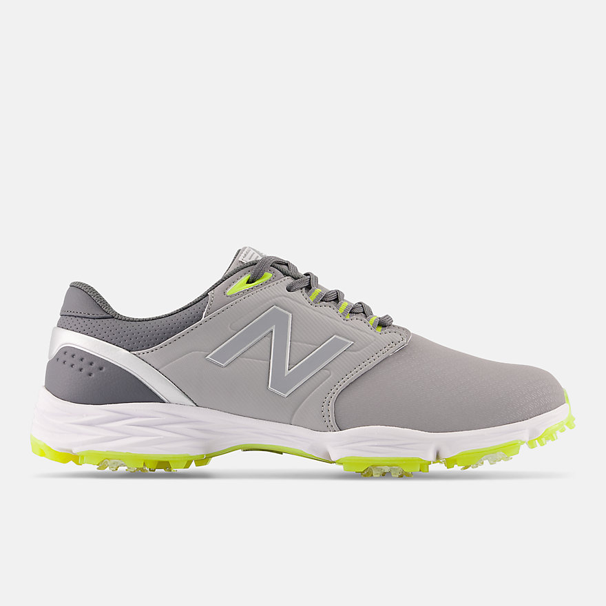 뉴발란스 Newbalance Men's Striker v3 Golf Shoes,Grey with Yellow