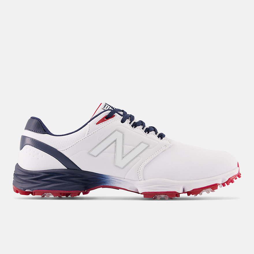뉴발란스 Newbalance Men's Striker v3 Golf Shoes,White with Blue