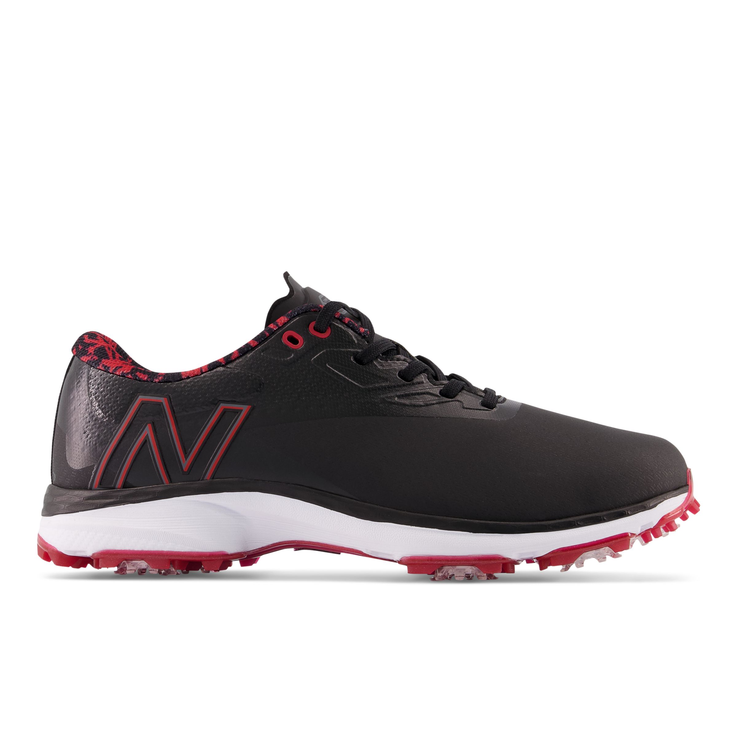 

New Balance Men's Fresh Foam X Defender Golf Shoes Black/Red - Black/Red