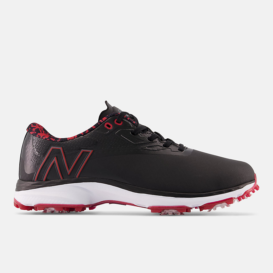 뉴발란스 Newbalance Men's Fresh Foam X Defender Golf Shoes,Black with Red