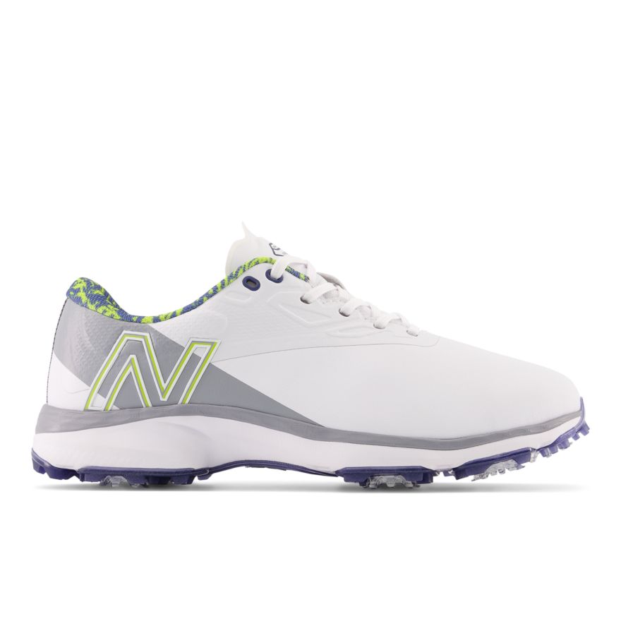 뉴발란스 Newbalance Men's Fresh Foam X Defender Golf Shoes,White with Grey