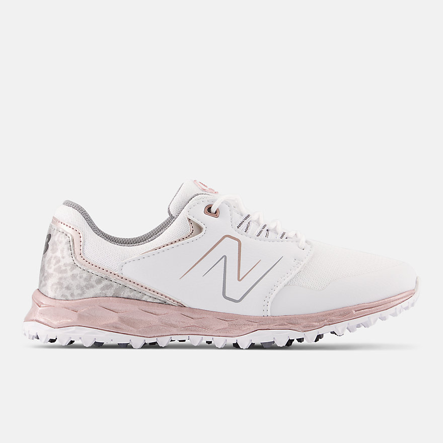 뉴발란스 Newbalance Women's Fresh Foam LinksSL v2 Golf Shoes,White with Pink