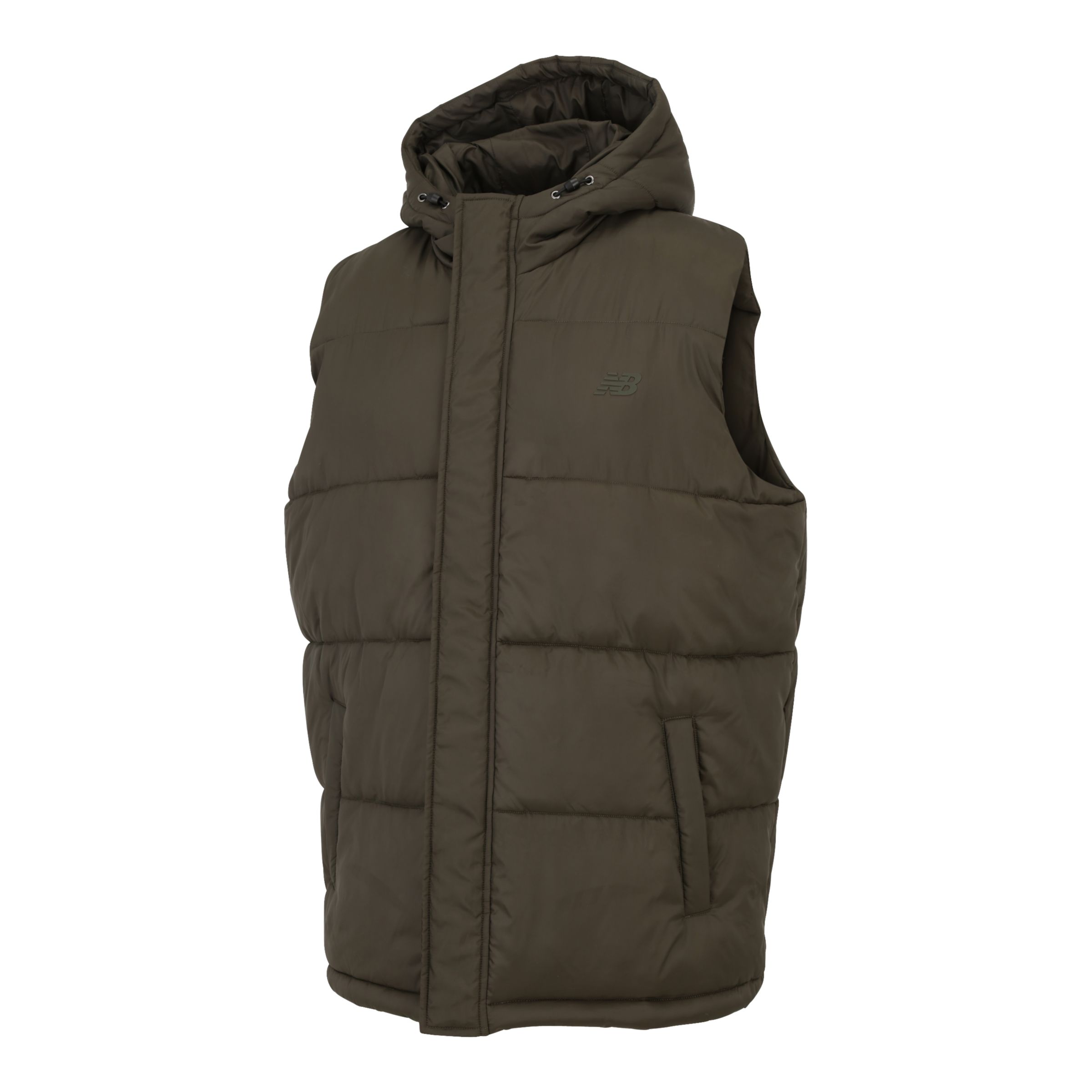 New Balance Men's Puffer Vest in Green Nylon, size Large