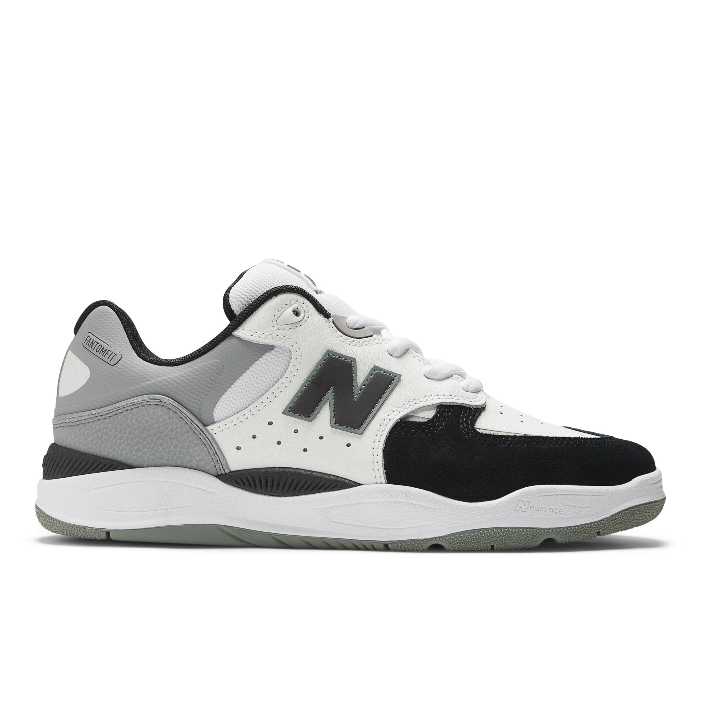 

New Balance Homme NB Numeric Tiago Lemos 1010 en Blanc/Noir, Suede/Mesh, Taille 44 Large