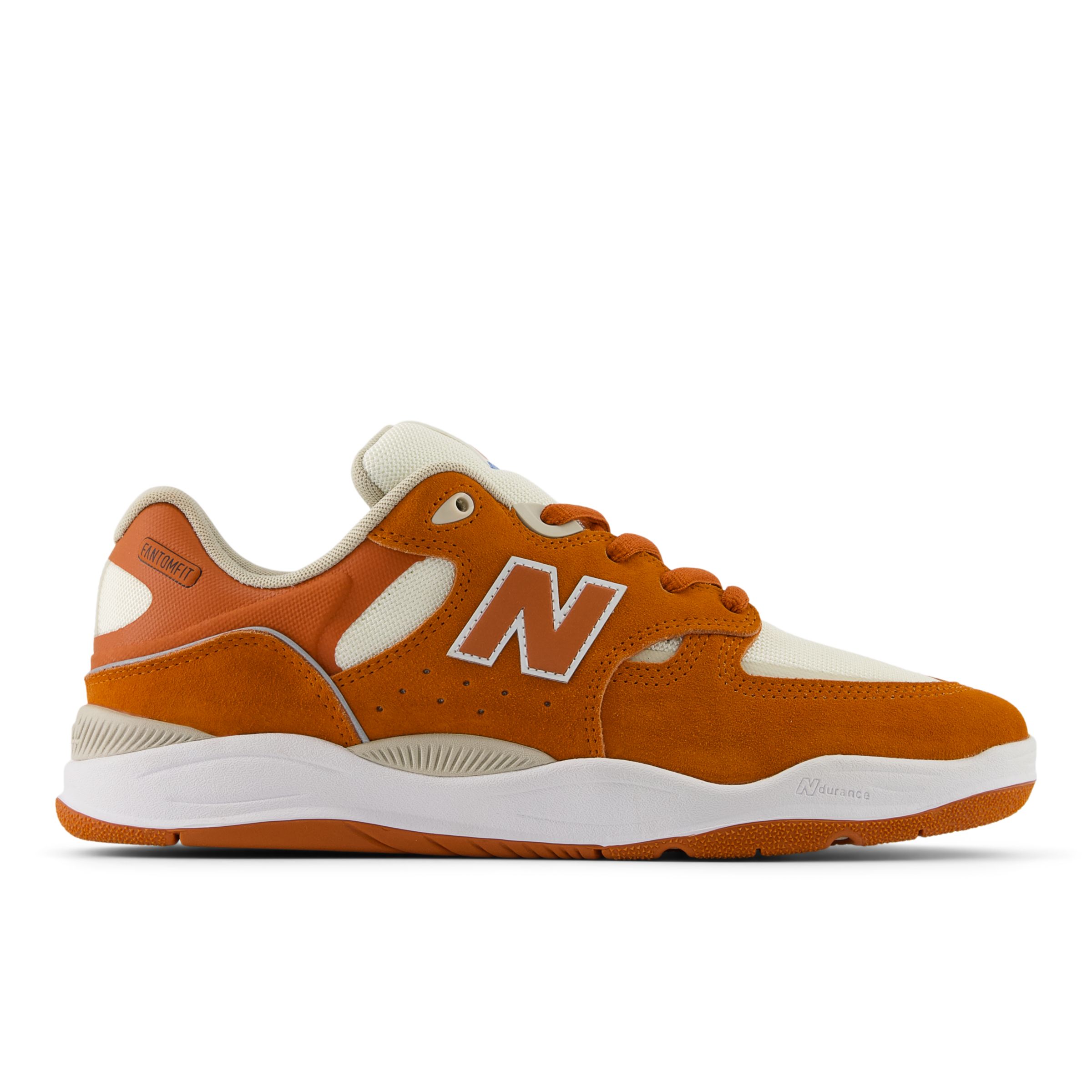 New Balance Men's NB Numeric Tiago Lemos 1010 in Brown/White Suede/Mesh, size 10.5