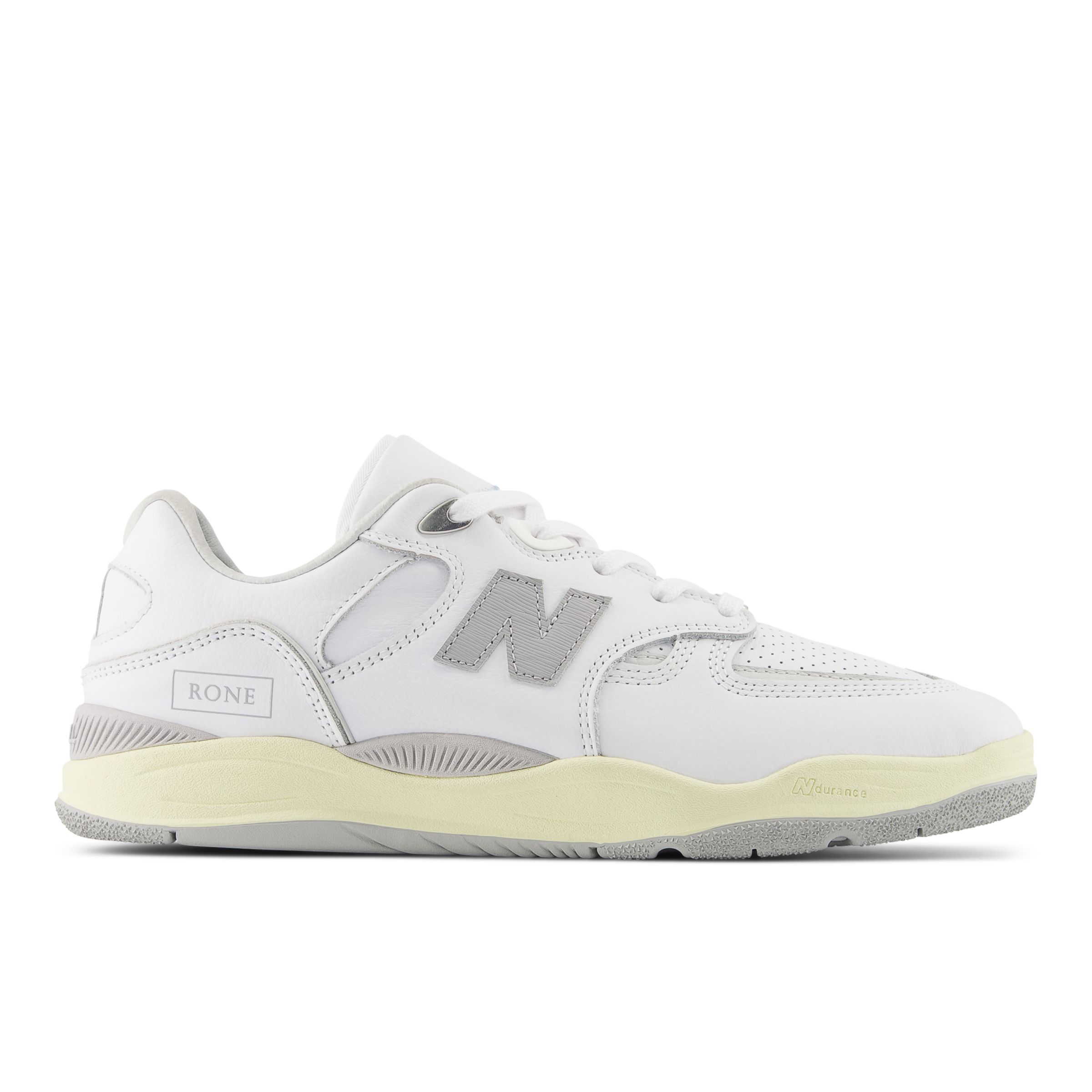 

New Balance Homme NB Numeric Tiago Lemos 1010 en Blanc/Gris, Leather, Taille 45.5 Large