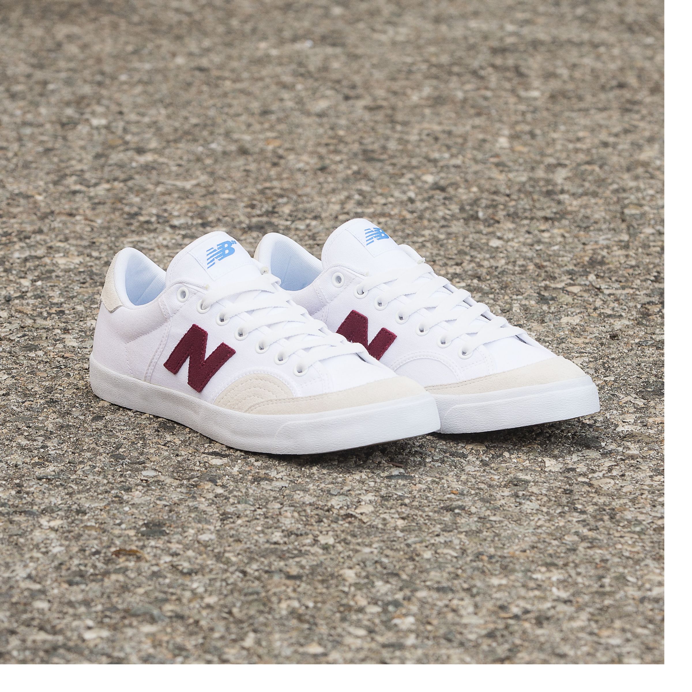 new balance white skate shoes