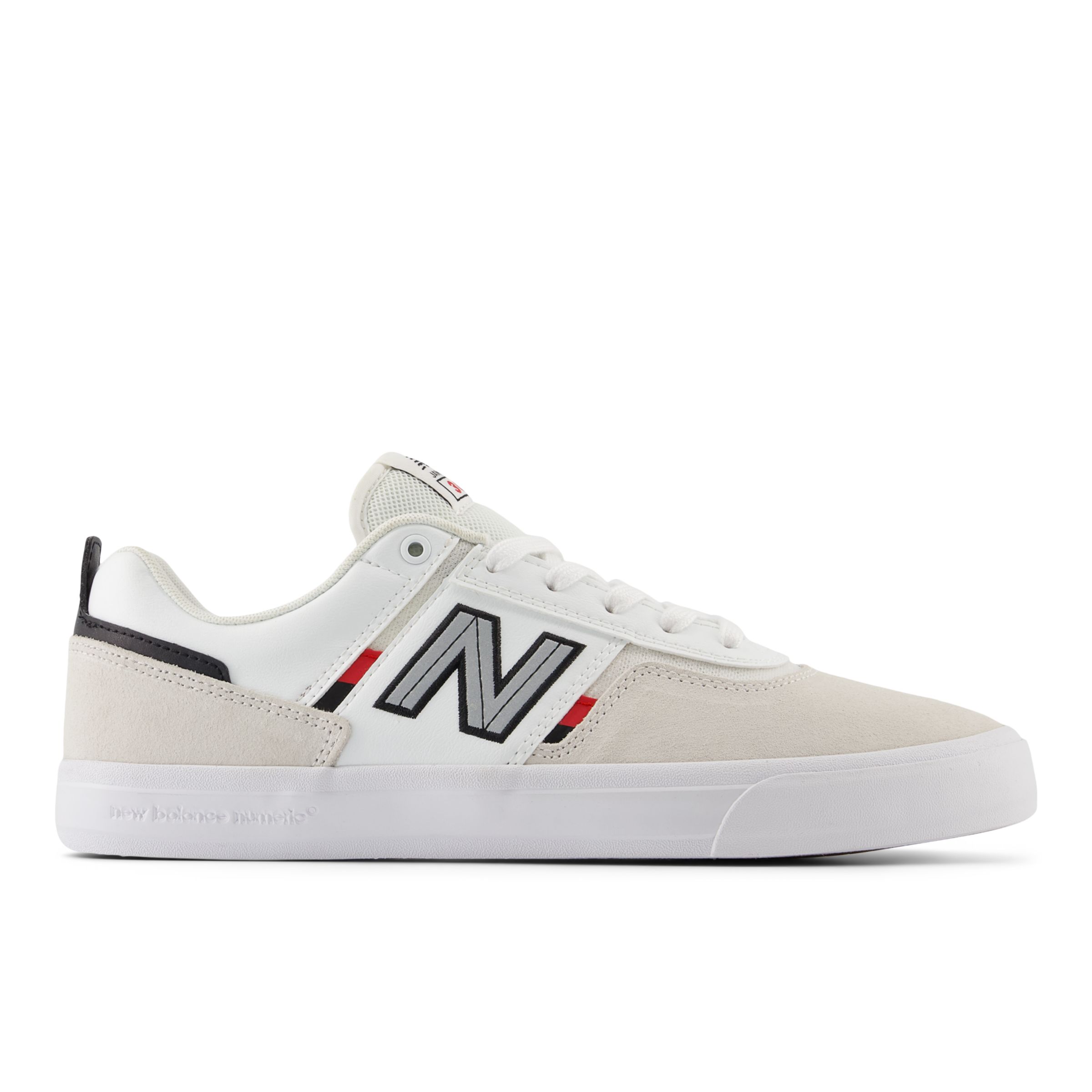 New Balance Homme NB Numeric Jamie Foy 306 en Blanc/Rouge, Suede/Mesh, Taille 47.5 Large