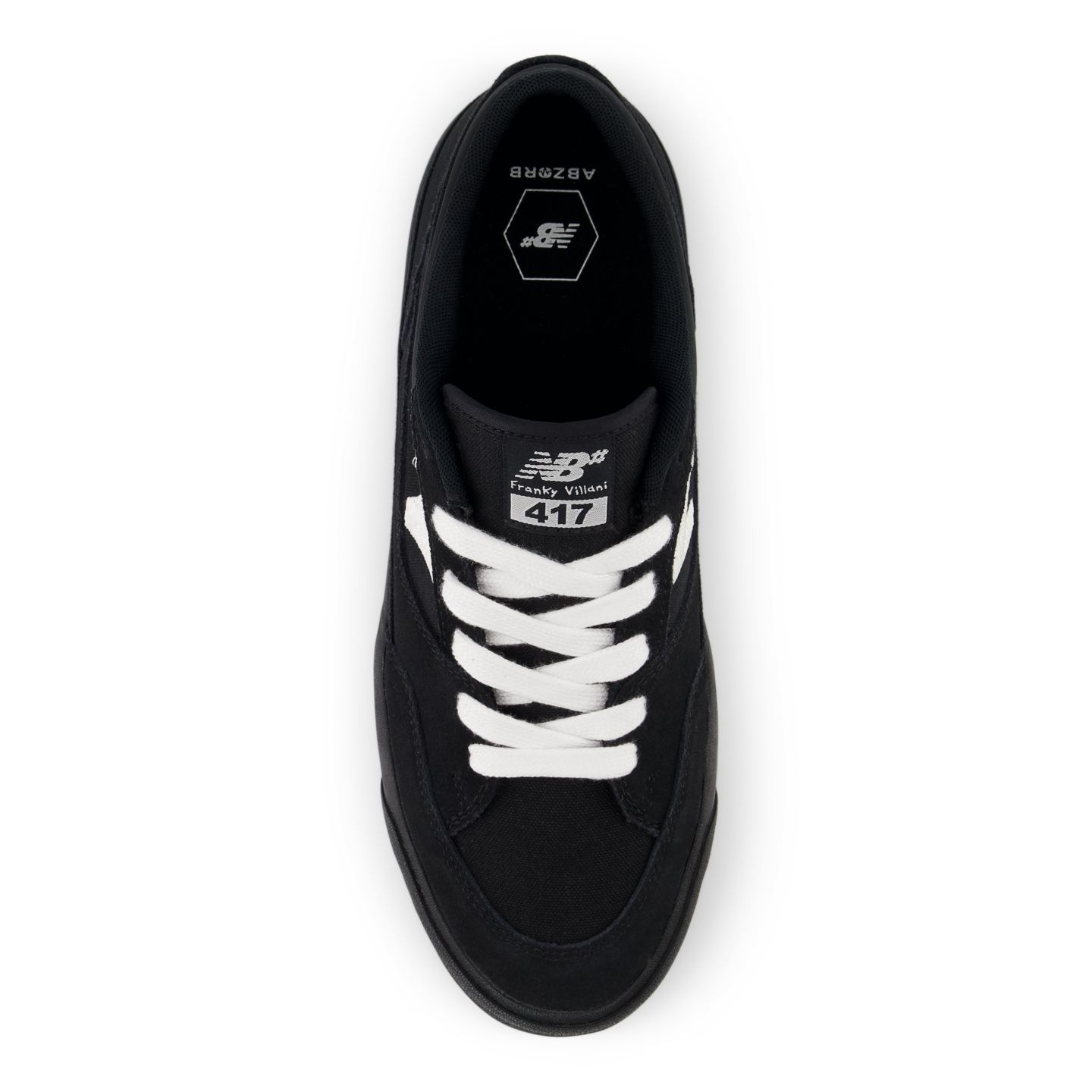 Мужские кроссовки New Balance NB Numeric Franky Villani 417 Low, цвет: Чёрный / Белый — фото 3