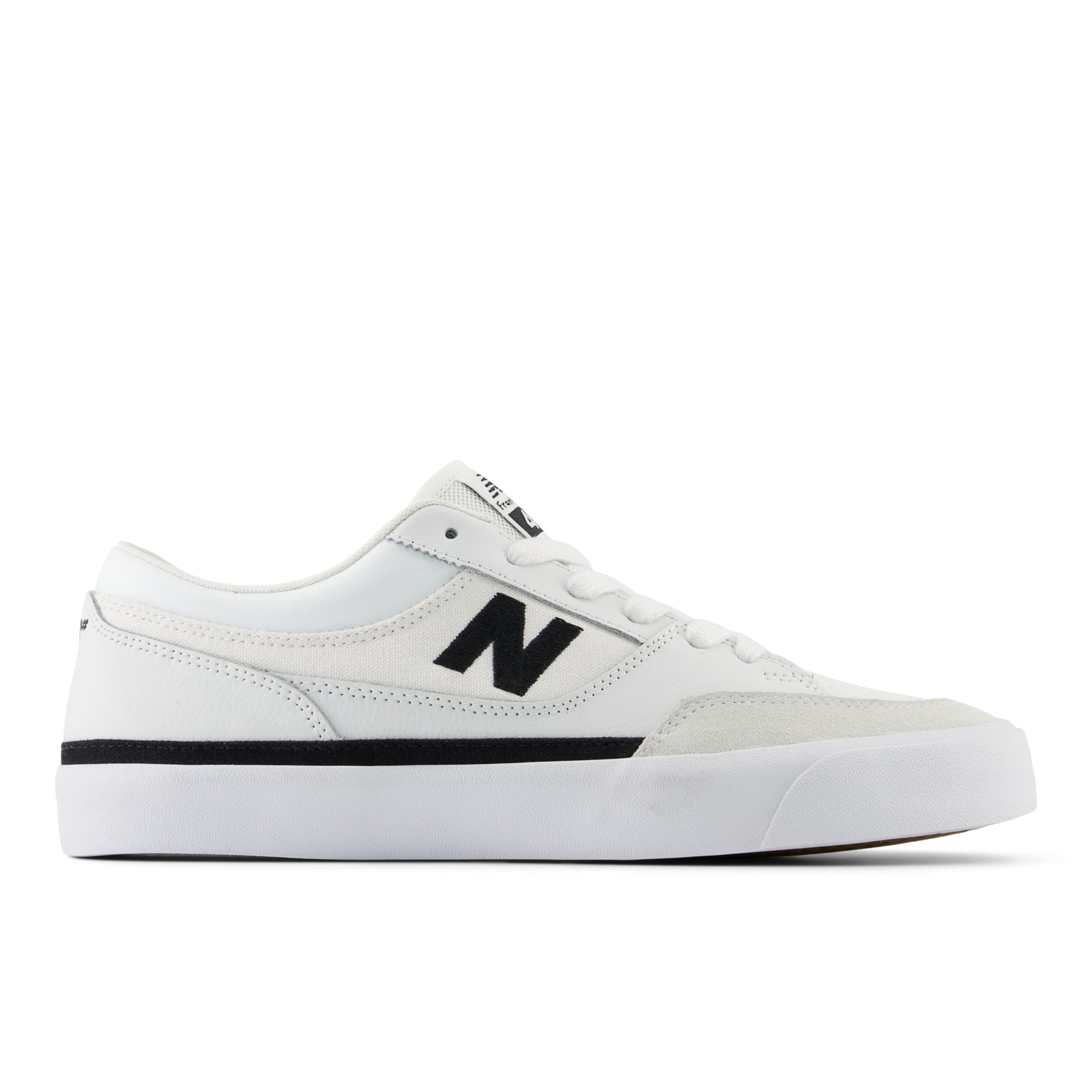 New Balance Men's NB Numeric Franky Villani 417 Low in White/Black Suede/Mesh, size 11.5