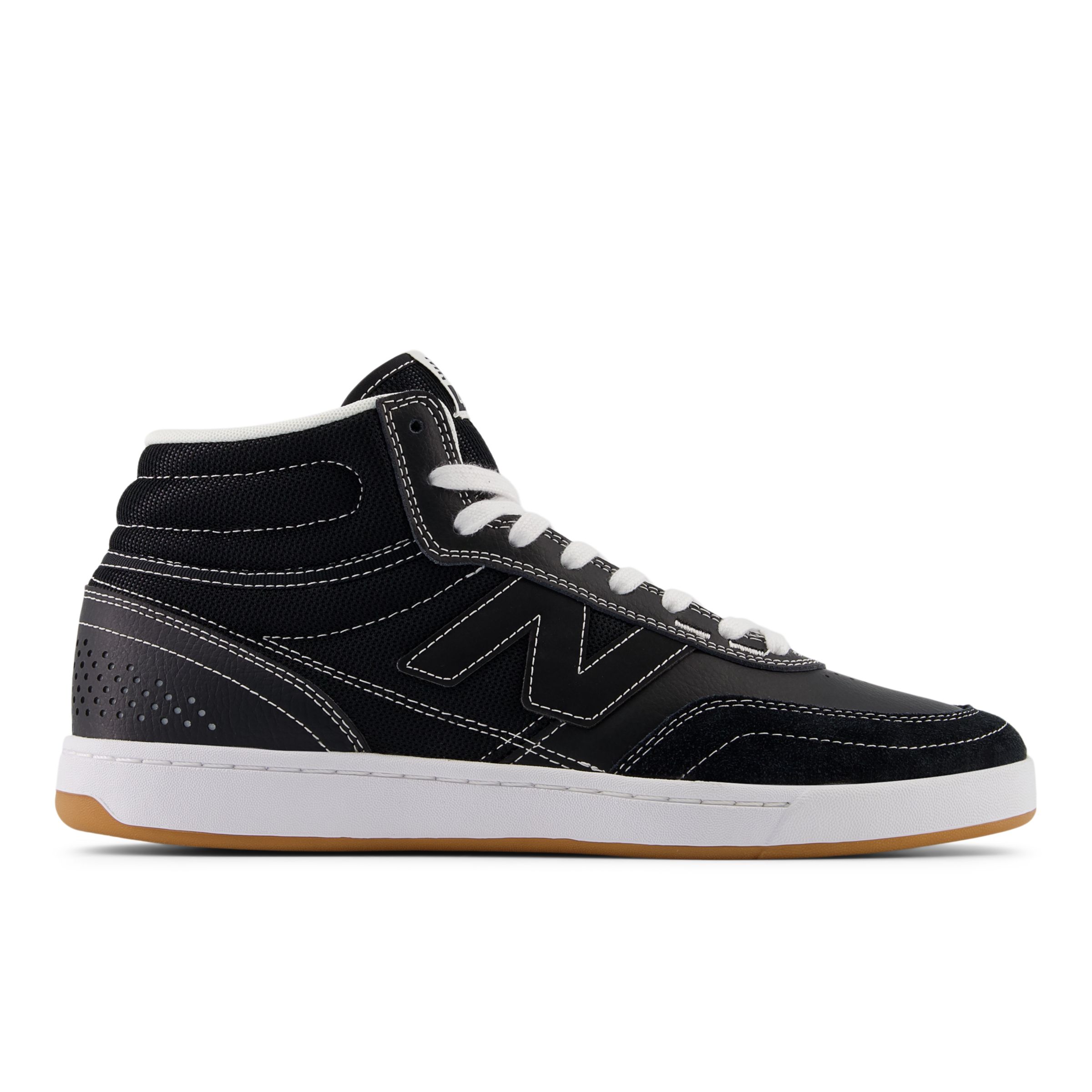 New Balance Homme NB Numeric 440 High V2 en Noir/Blanc, Suede/Mesh, Taille 46.5 Large