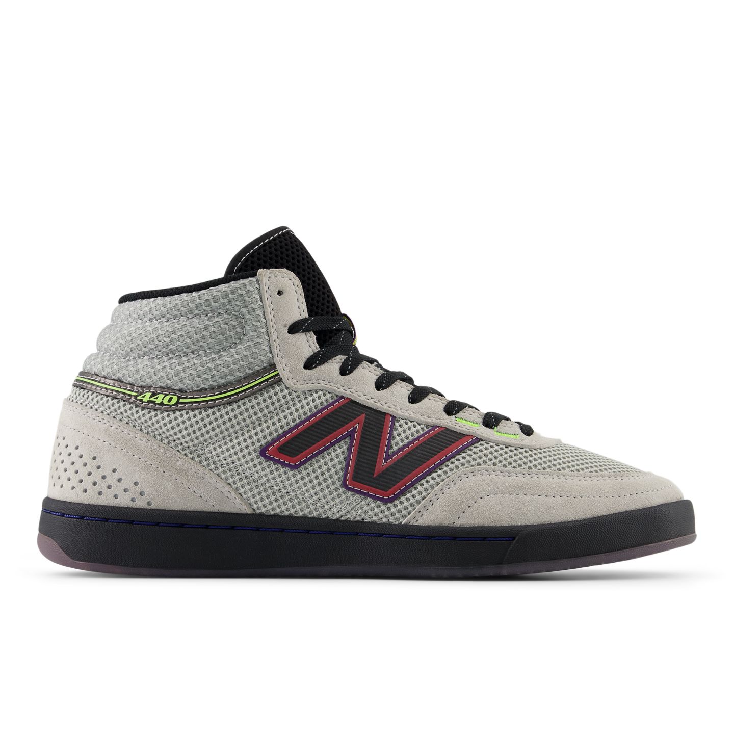 Мужские кроссовки New Balance NB Numeric Justin Henry 440 High V2, цвет: Серый / Фиолетовый — фото 1