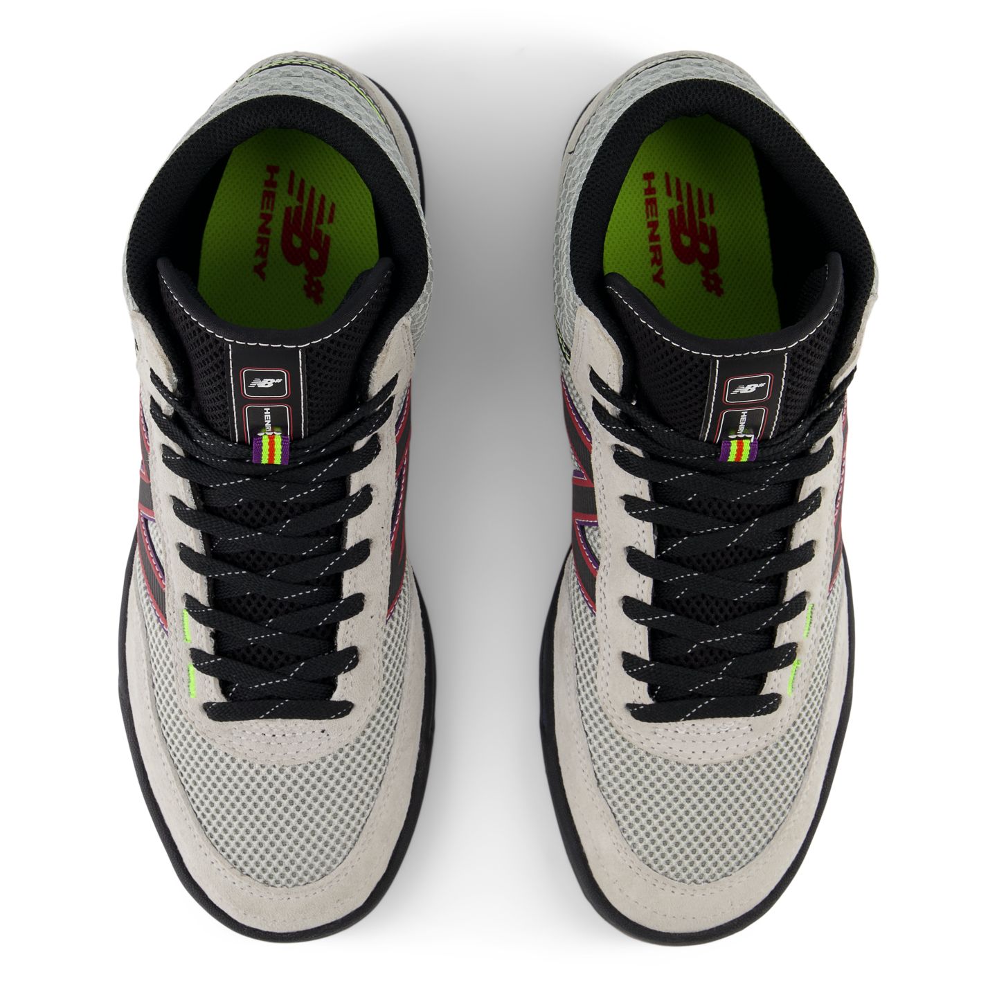 Мужские кроссовки New Balance NB Numeric Justin Henry 440 High V2, цвет: Серый / Фиолетовый — фото 4