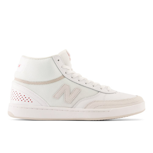 New Balance Homme NB Numeric 440 High en Blanc/Rouge, Suede/Mesh, Taille 43 Large