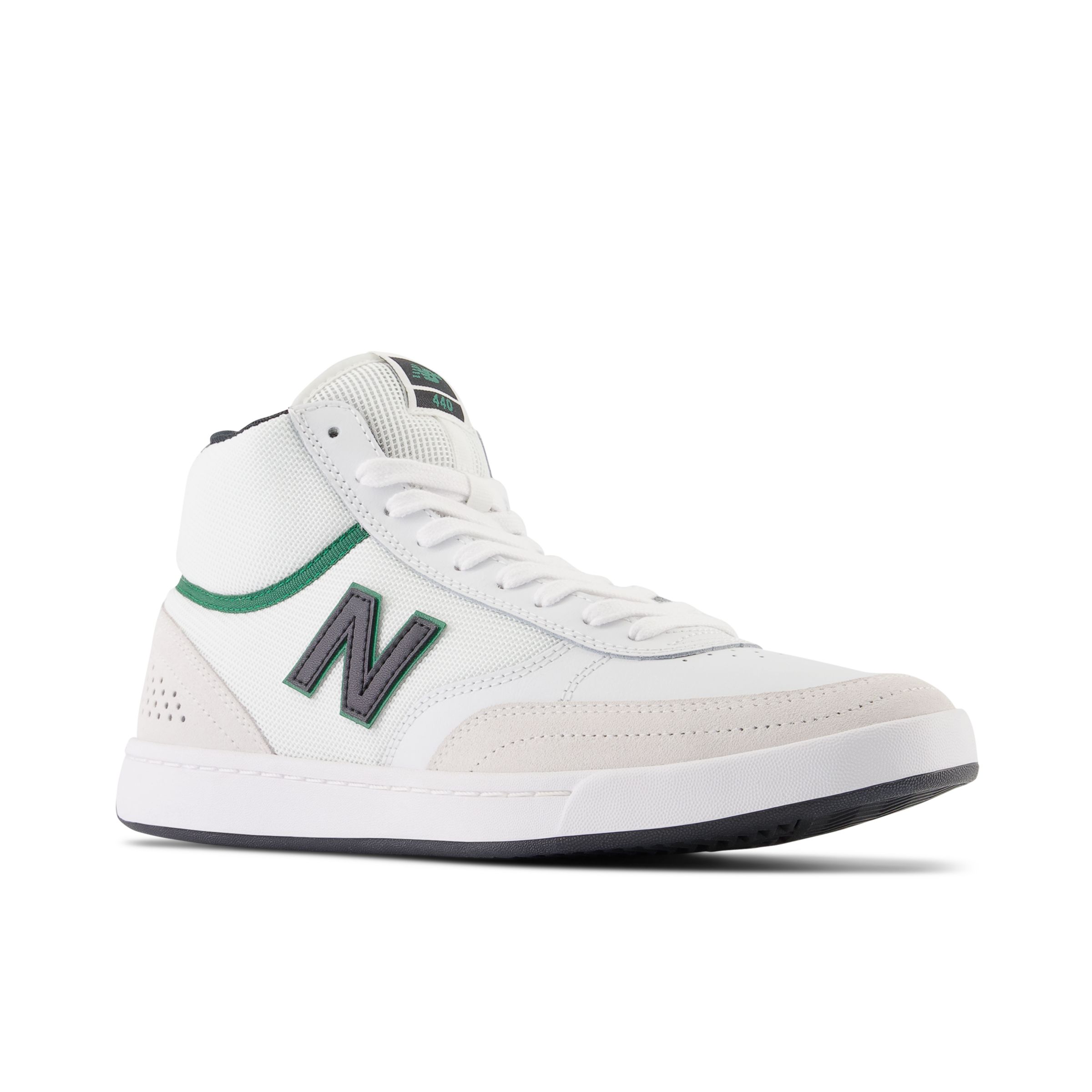 New Balance NB Numeric 440 High White with Black and Green | Image 5