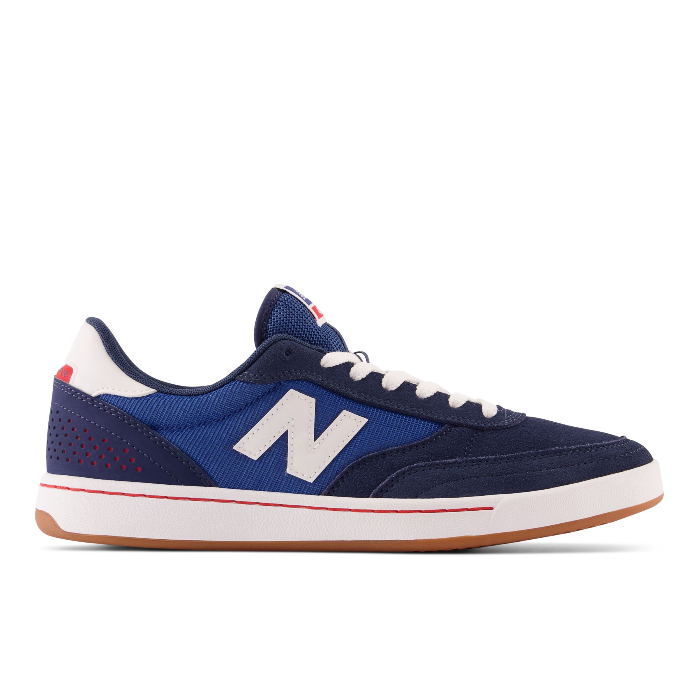 New Balance Homme NB Numeric 440 en Bleu/Blanc, Suede/Mesh, Taille 42 Large