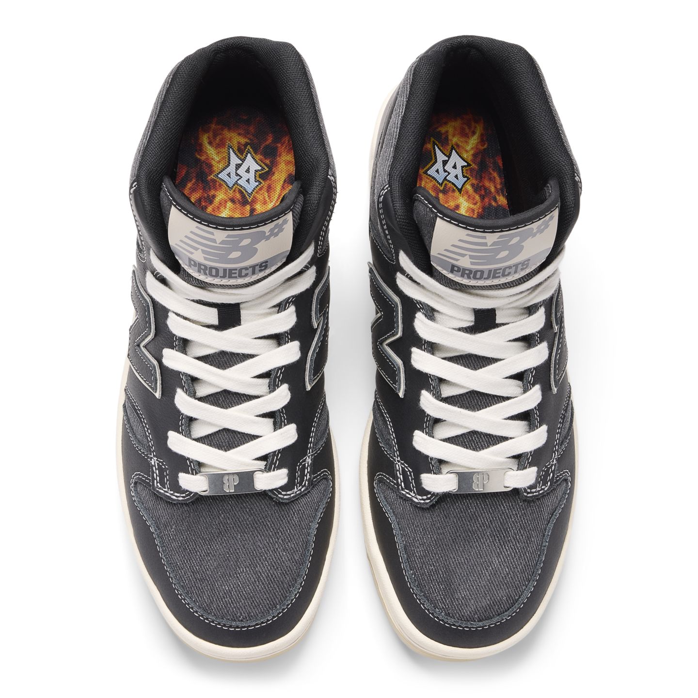 Мужские кроссовки New Balance Brooklyn Projects x NB Numeric 480 High, цвет: Чёрный — фото 4