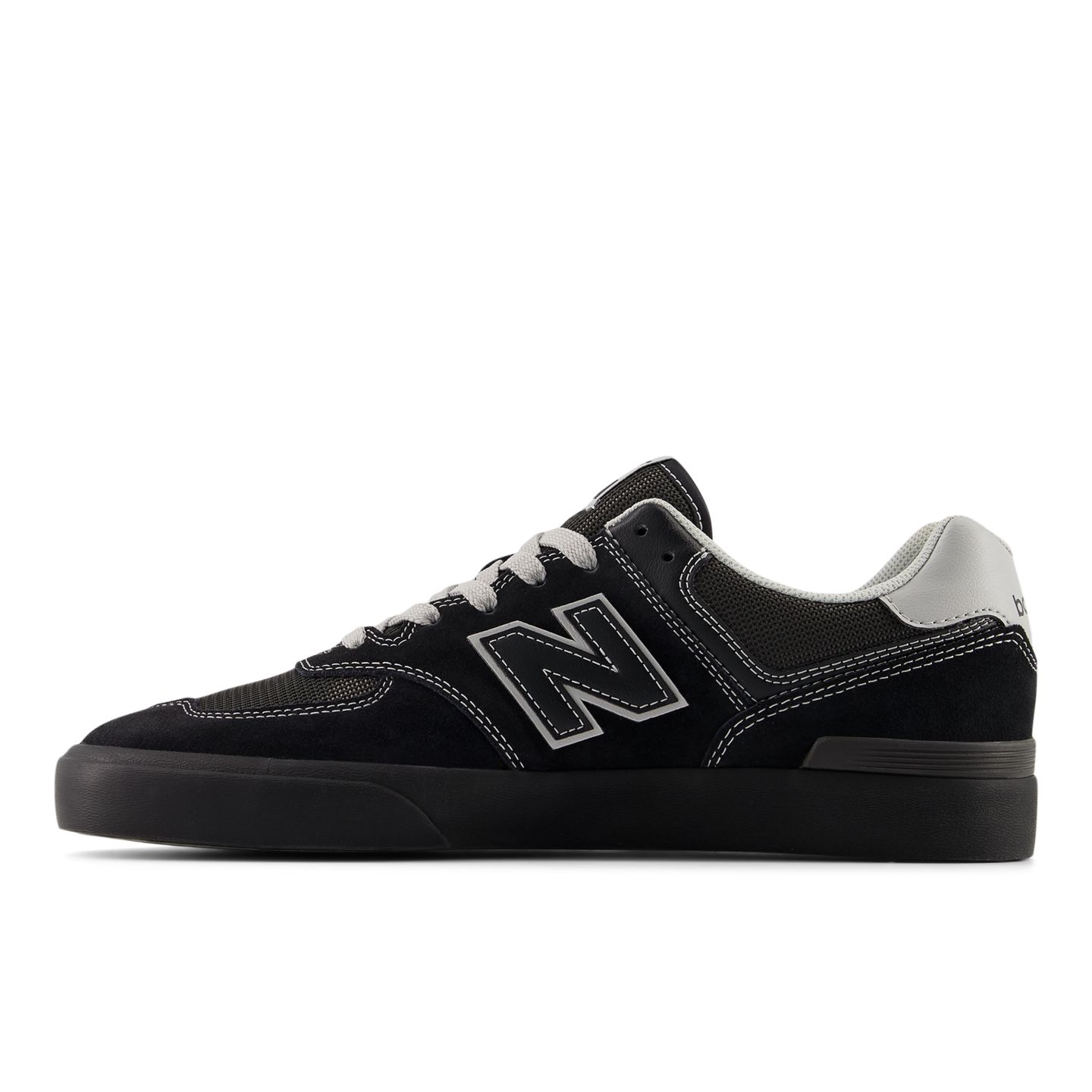 Мужские кроссовки New Balance NB Numeric 574 Vulc, цвет: Чёрный / Серый — фото 2
