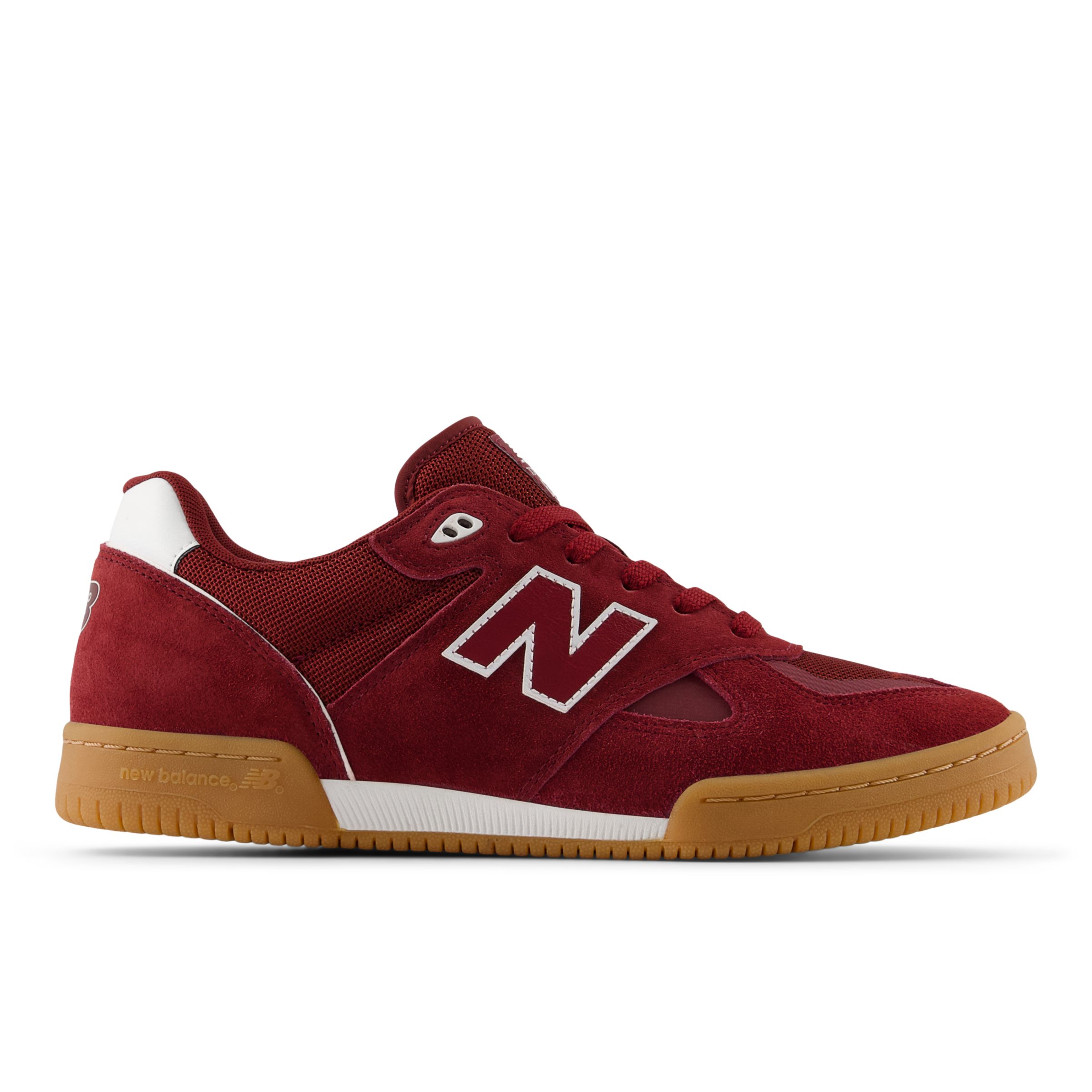 New Balance Men's NB Numeric Tom Knox 600 in Red/White Suede/Mesh, size 8.5