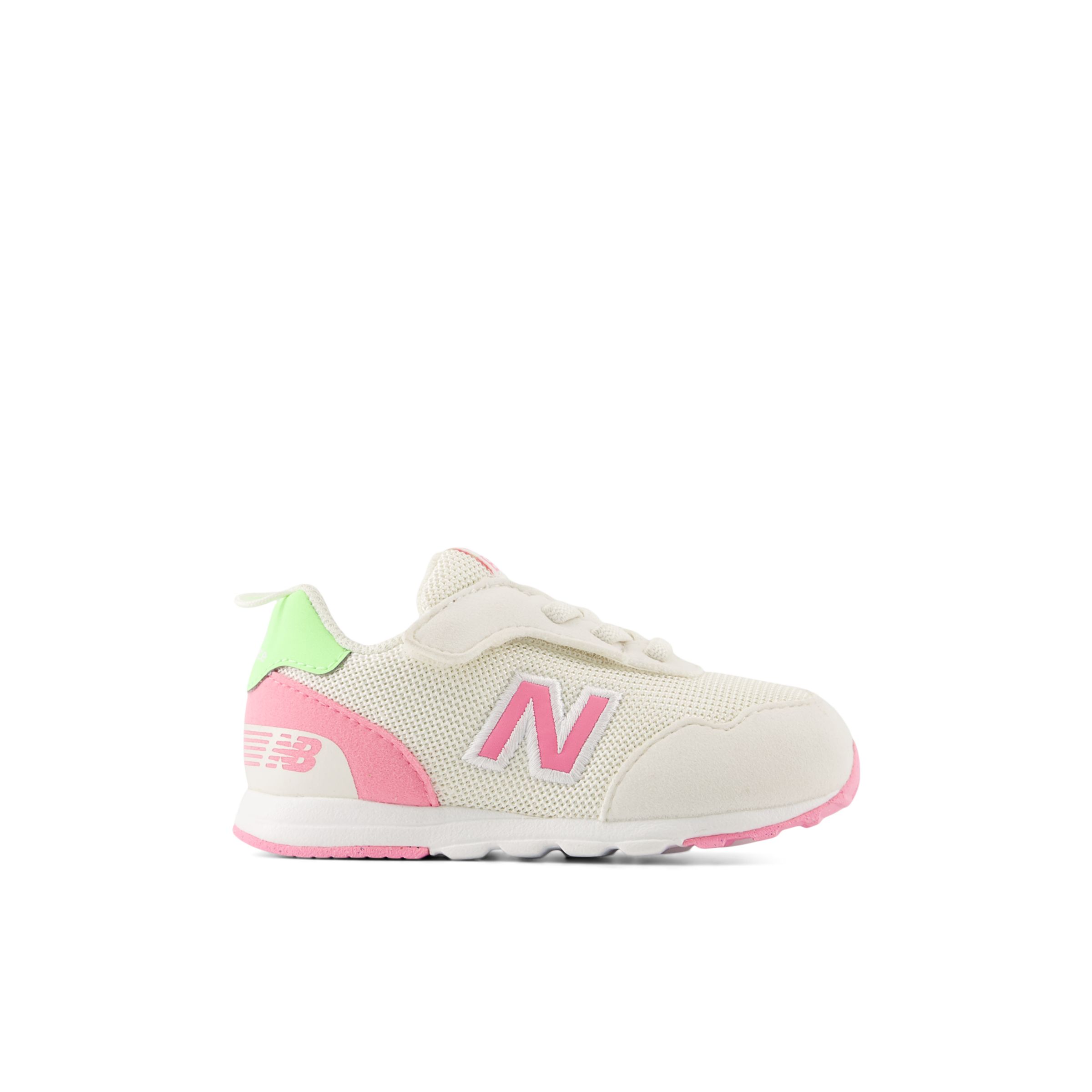 

New Balance Kids' 515 NEW-B HOOK & LOOP White/Pink - White/Pink
