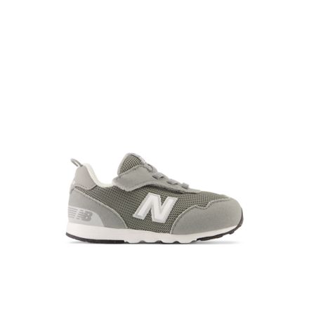 515 NEW-B HOOK & LOOP, SLATE GREY with NB WHITE, NW515GRY